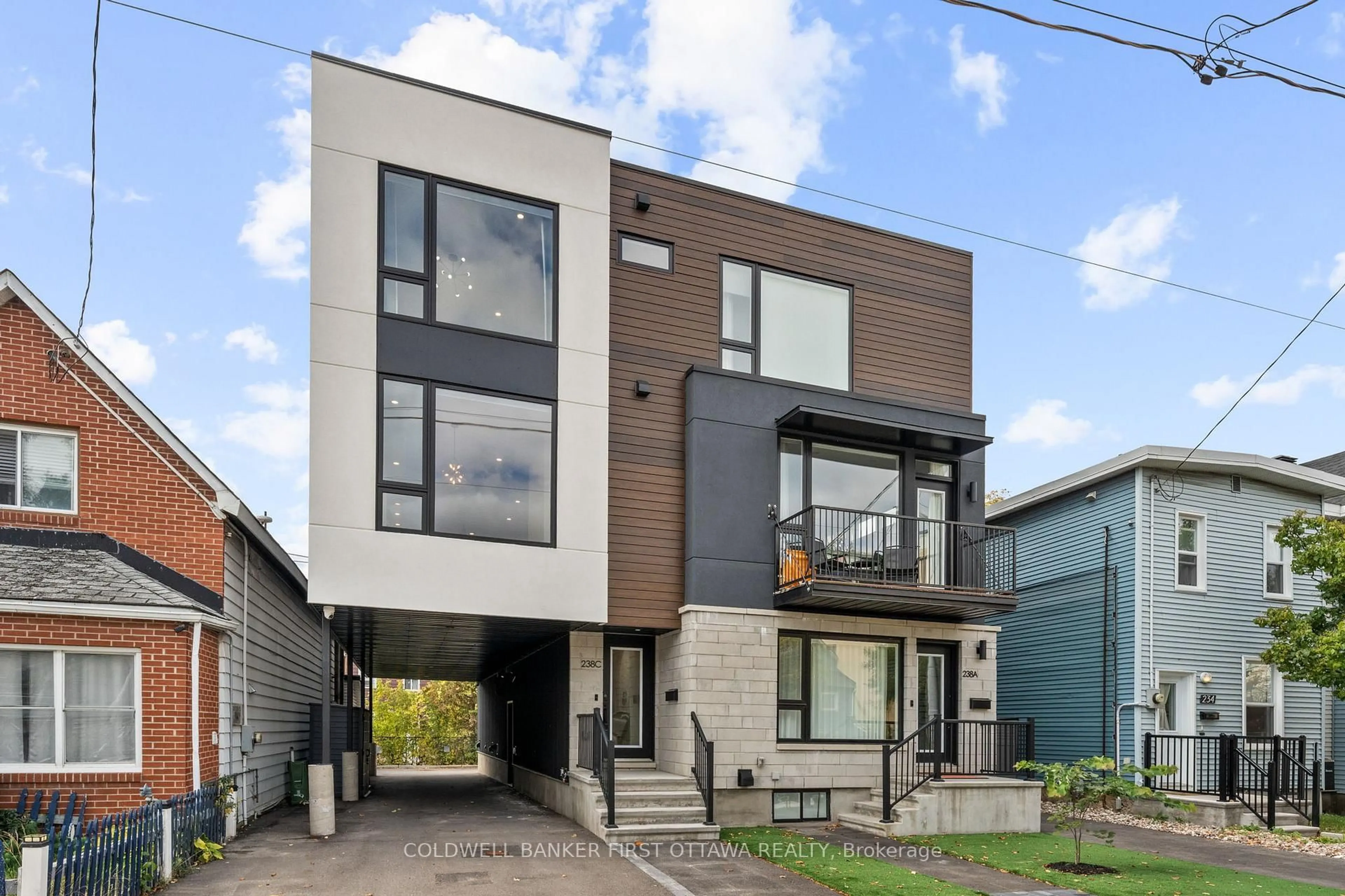 Home with brick exterior material, street for 238 Lebreton St #C, Ottawa Ontario K1R 7J3