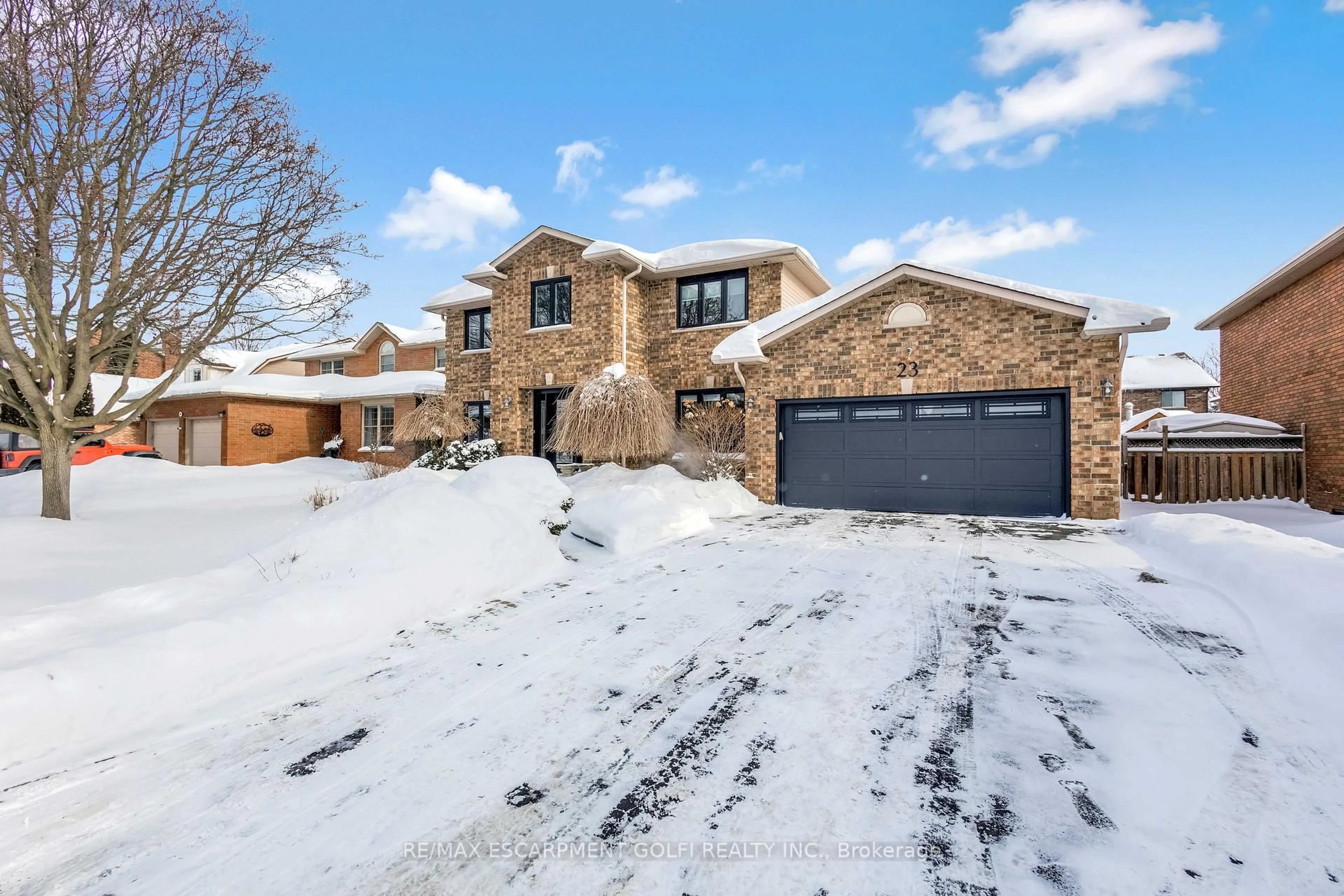 Home with brick exterior material, street for 23 Galley Rd, Hamilton Ontario L9G 4S8