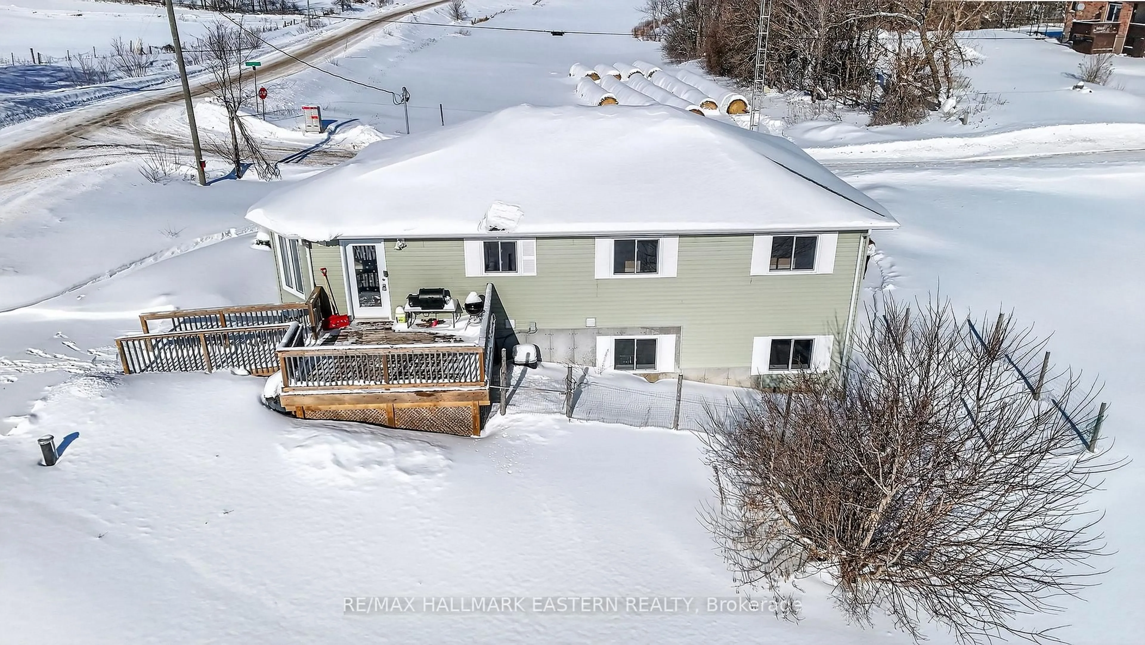 A pic from outside/outdoor area/front of a property/back of a property/a pic from drone, unknown for 12 Malone Quarry Rd, Limoges Ontario K0K 2M0