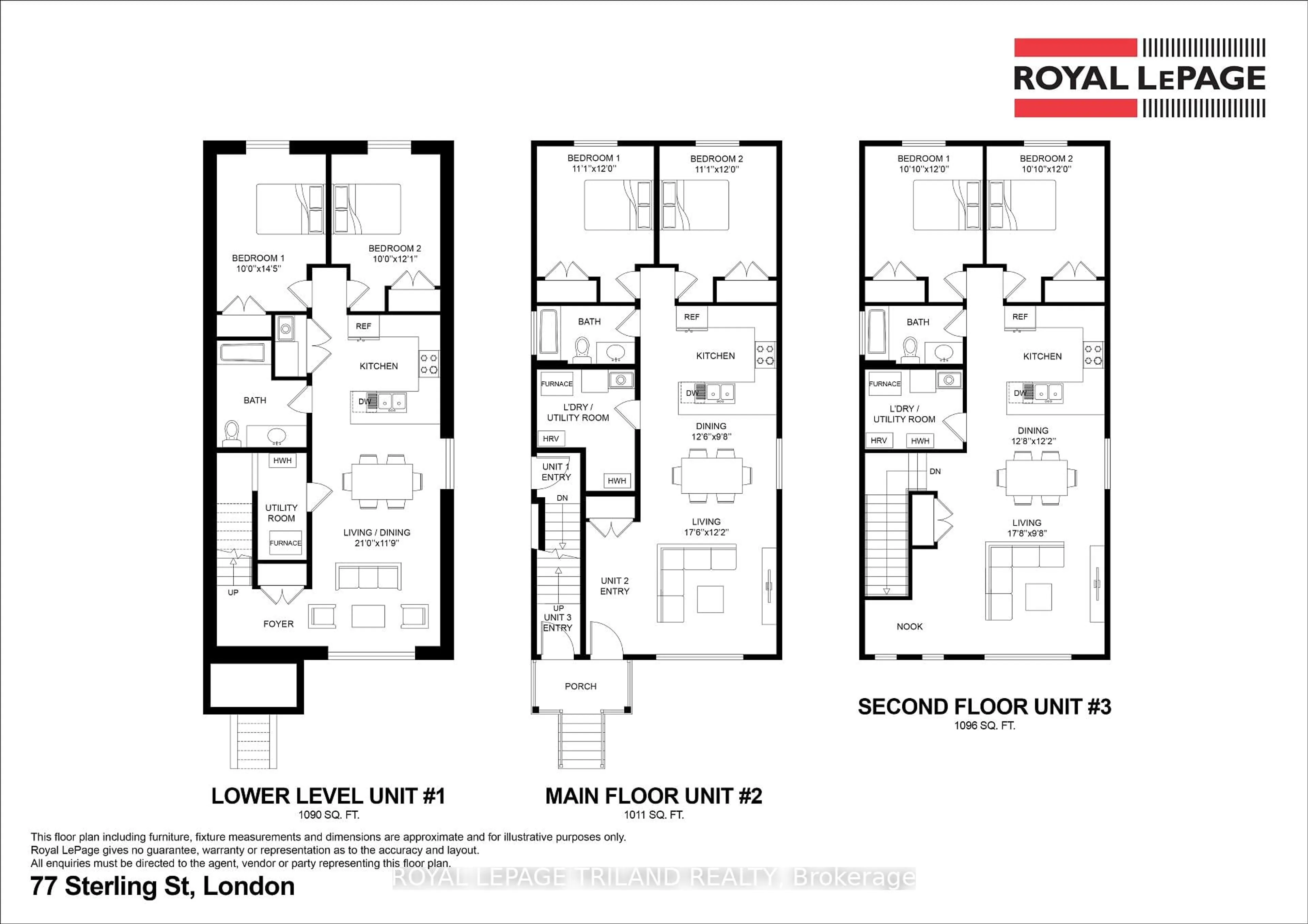 Floor plan for 77 Sterling St, London East Ontario N5Y 1Y6