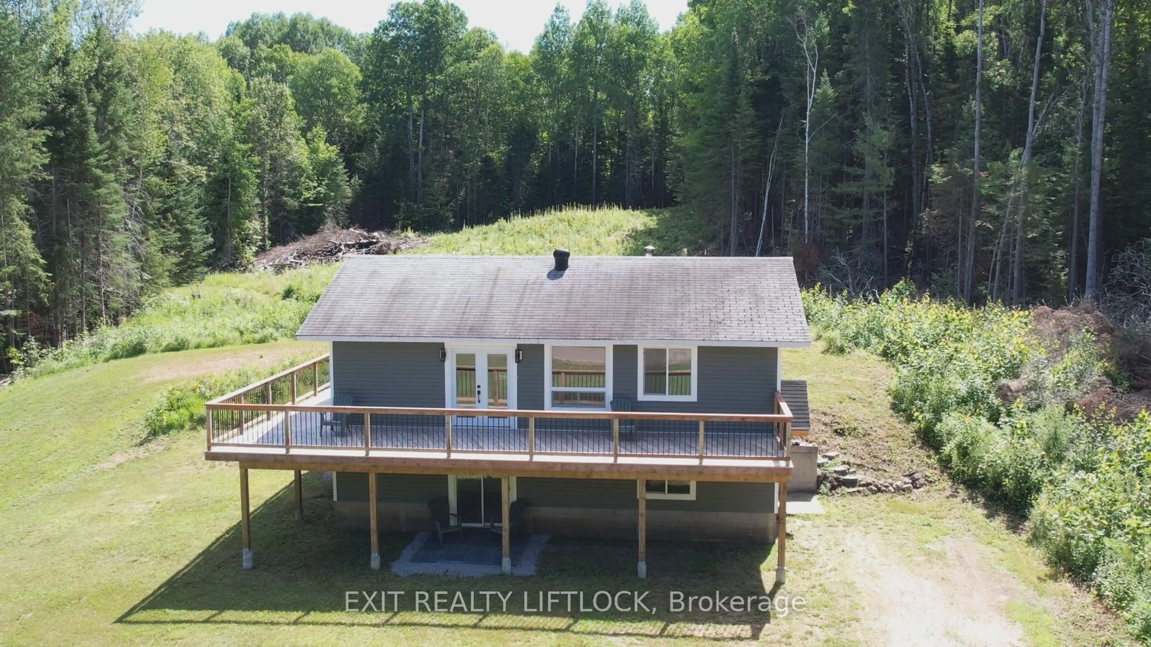 A pic from outside/outdoor area/front of a property/back of a property/a pic from drone, water/lake/river/ocean view for 868 Addington Rd, Quadeville Ontario K0J 2G0