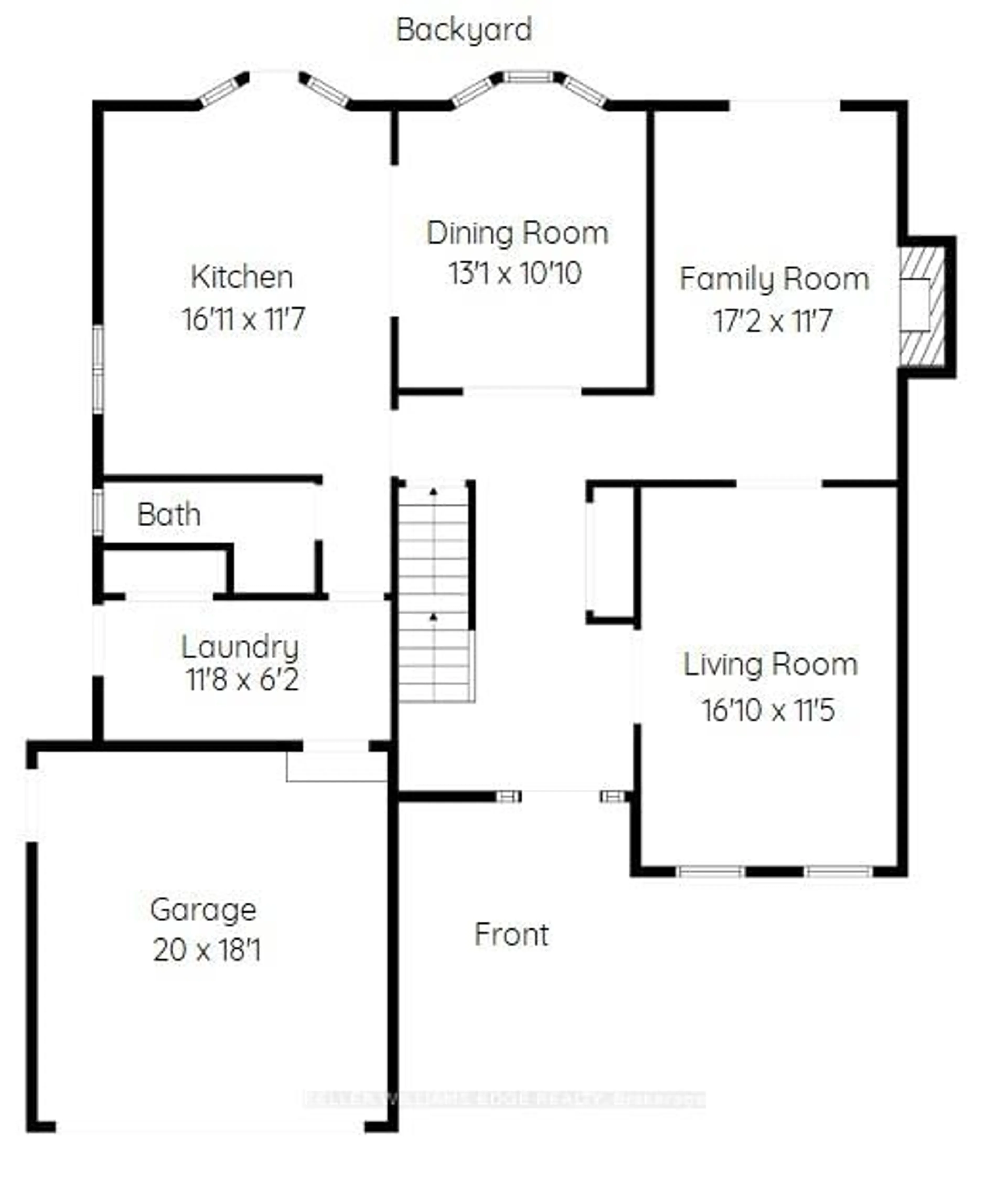 Floor plan for 18 Charterhouse Cres, Hamilton Ontario L9G 4E5