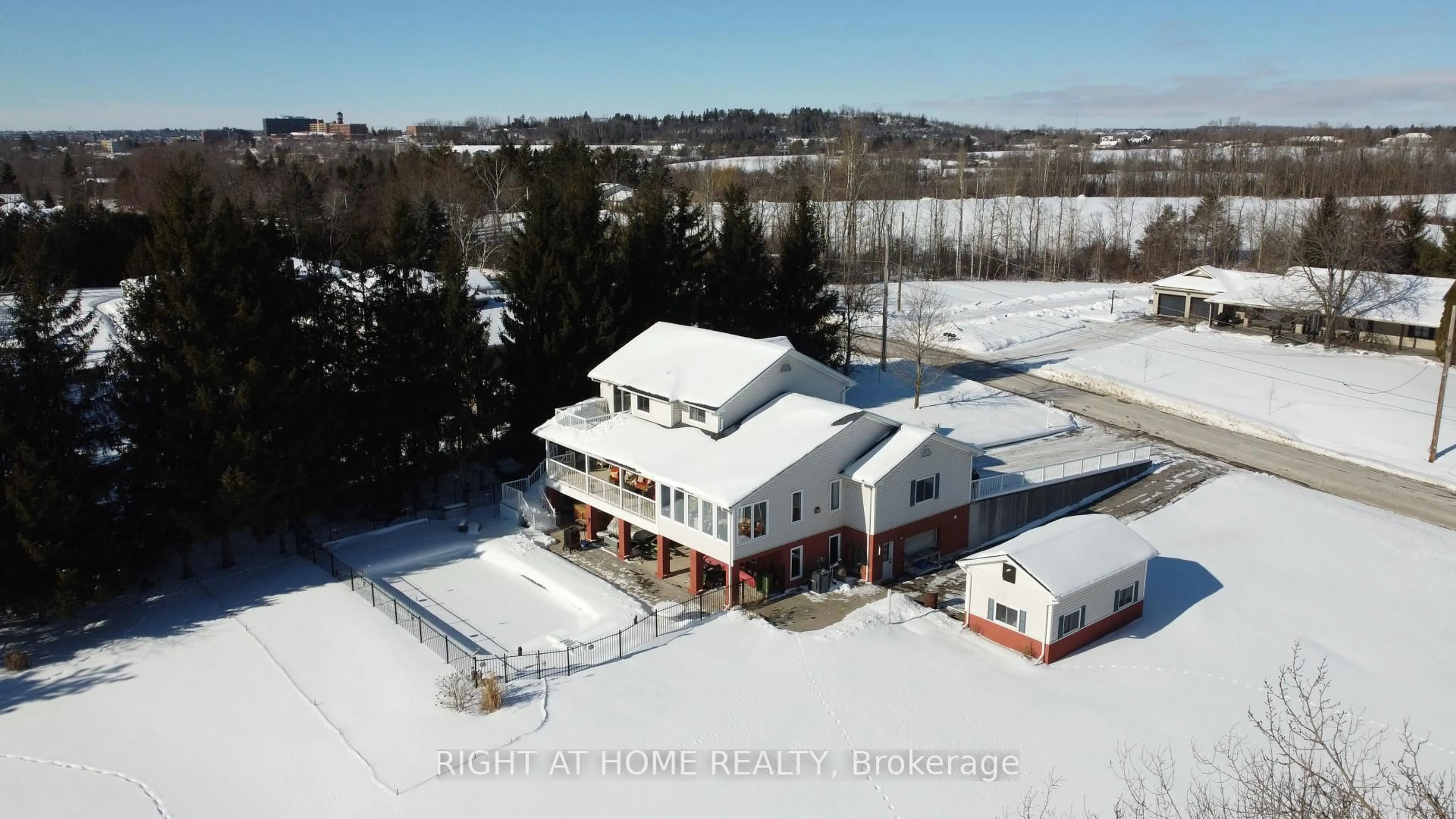 A pic from outside/outdoor area/front of a property/back of a property/a pic from drone, building for 599 Maniece Ave, Peterborough Ontario K9L 0C1