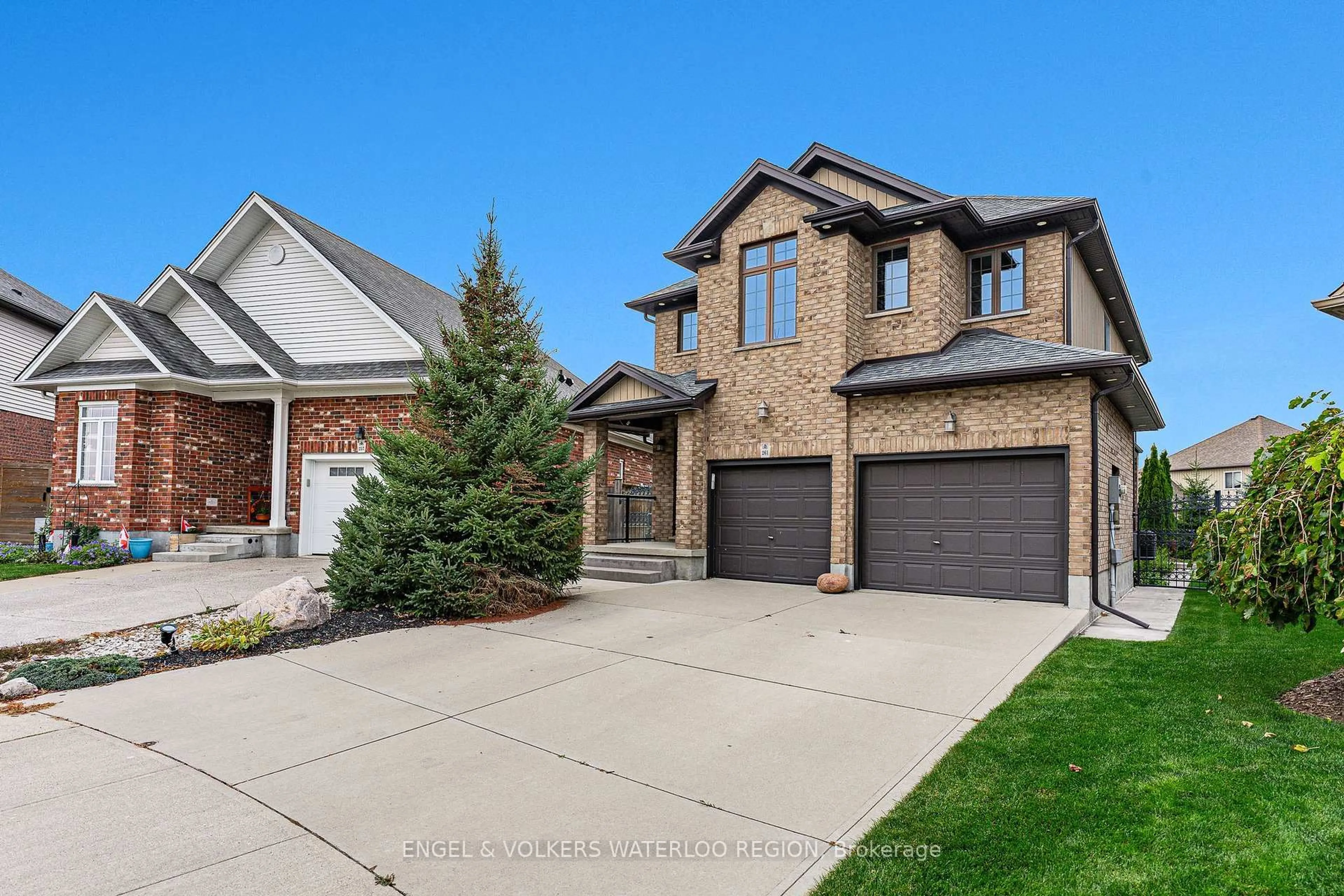 Home with brick exterior material, street for 261 Watervale Cres, Kitchener Ontario N2A 0G7