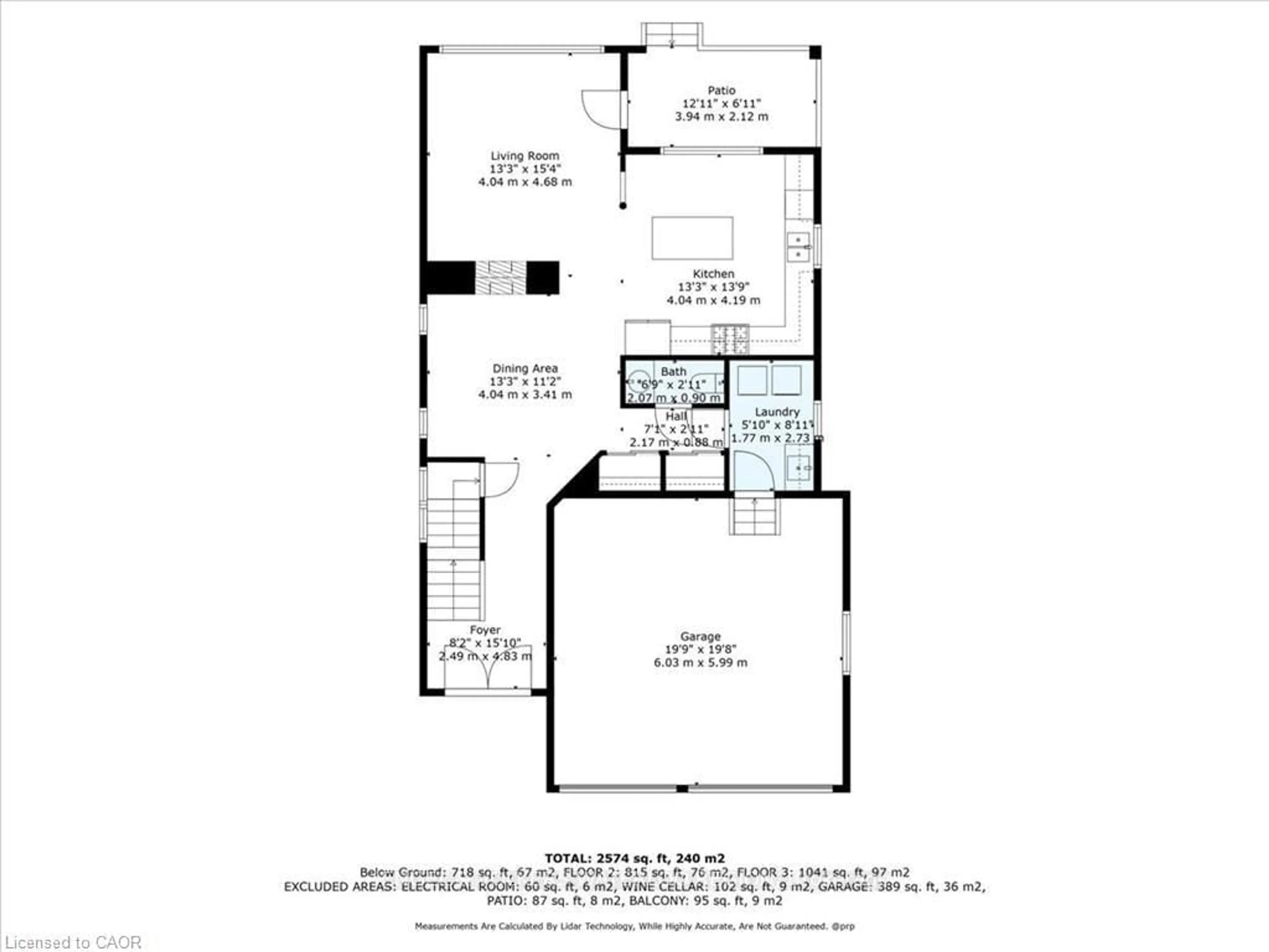 Floor plan for 261 Watervale Cres, Kitchener Ontario N2A 0G7