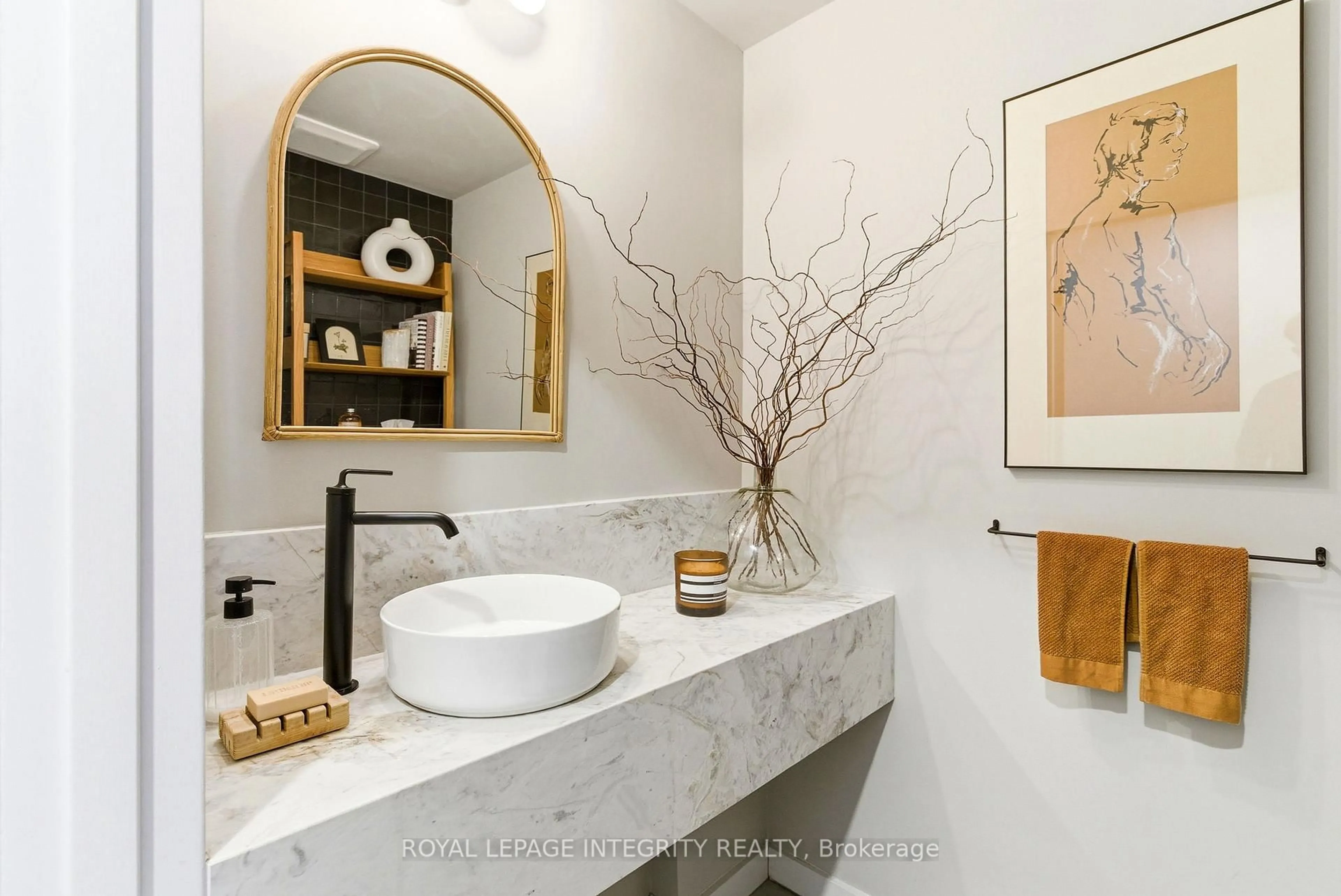 Contemporary bathroom, ceramic/tile floor for 41 Stirling Ave #D, Ottawa Ontario K1Y 1P7