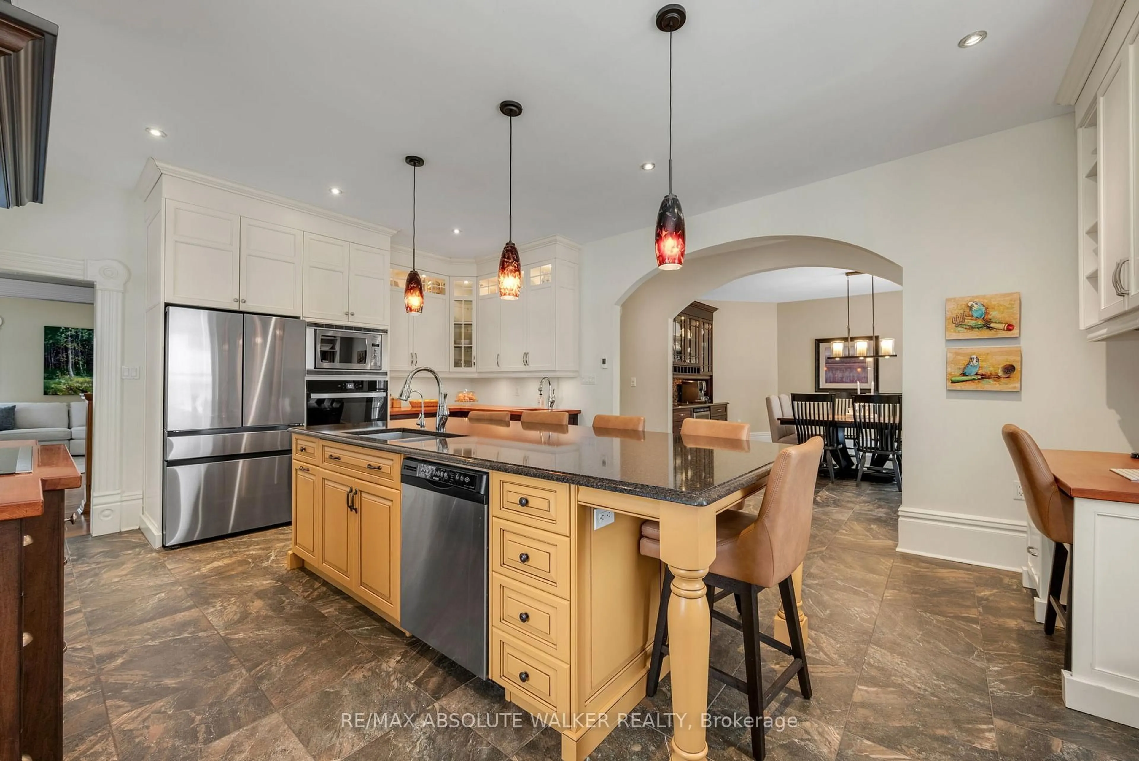 Open concept kitchen, ceramic/tile floor for 3302 Main St, North Stormont Ontario K0C 1C0