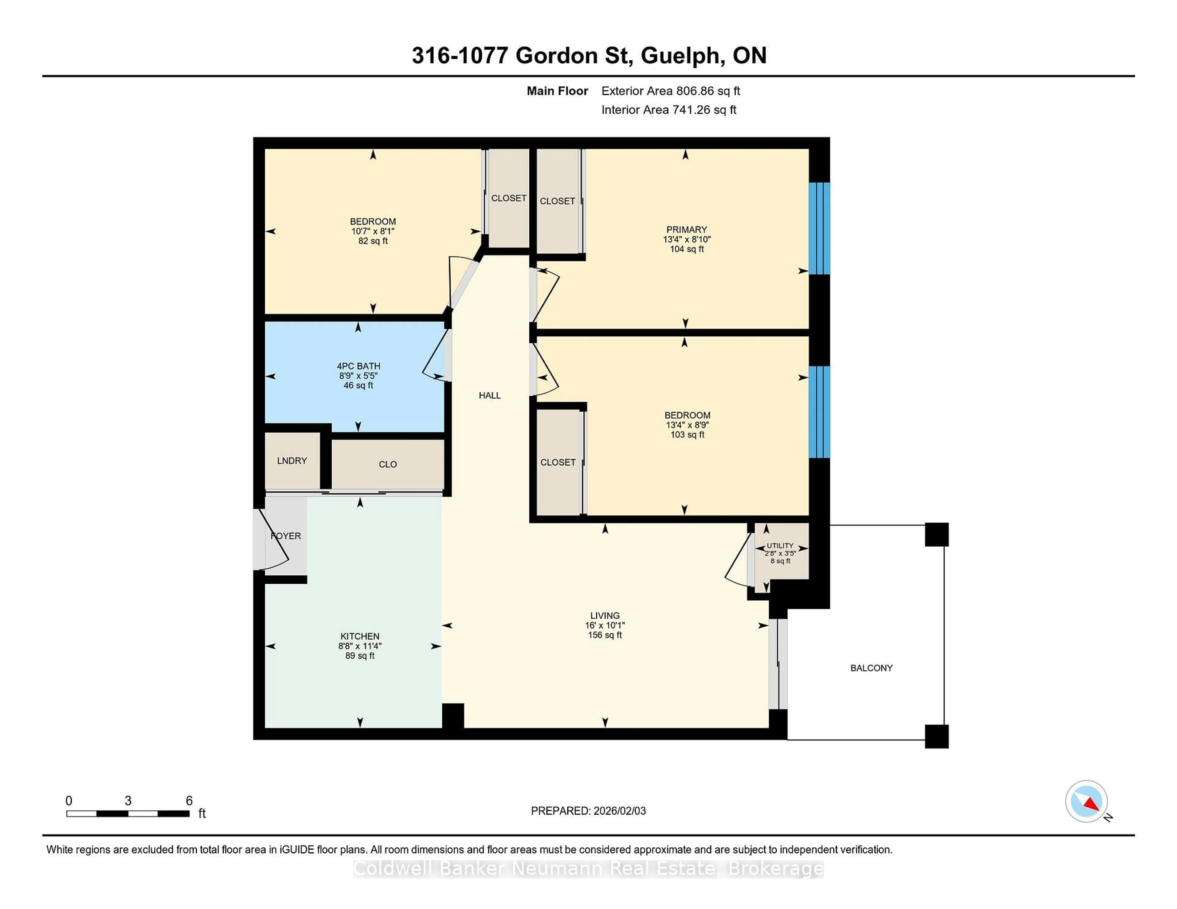 Floor plan for 1077 Gordon St #316, Guelph Ontario N1G 0E8