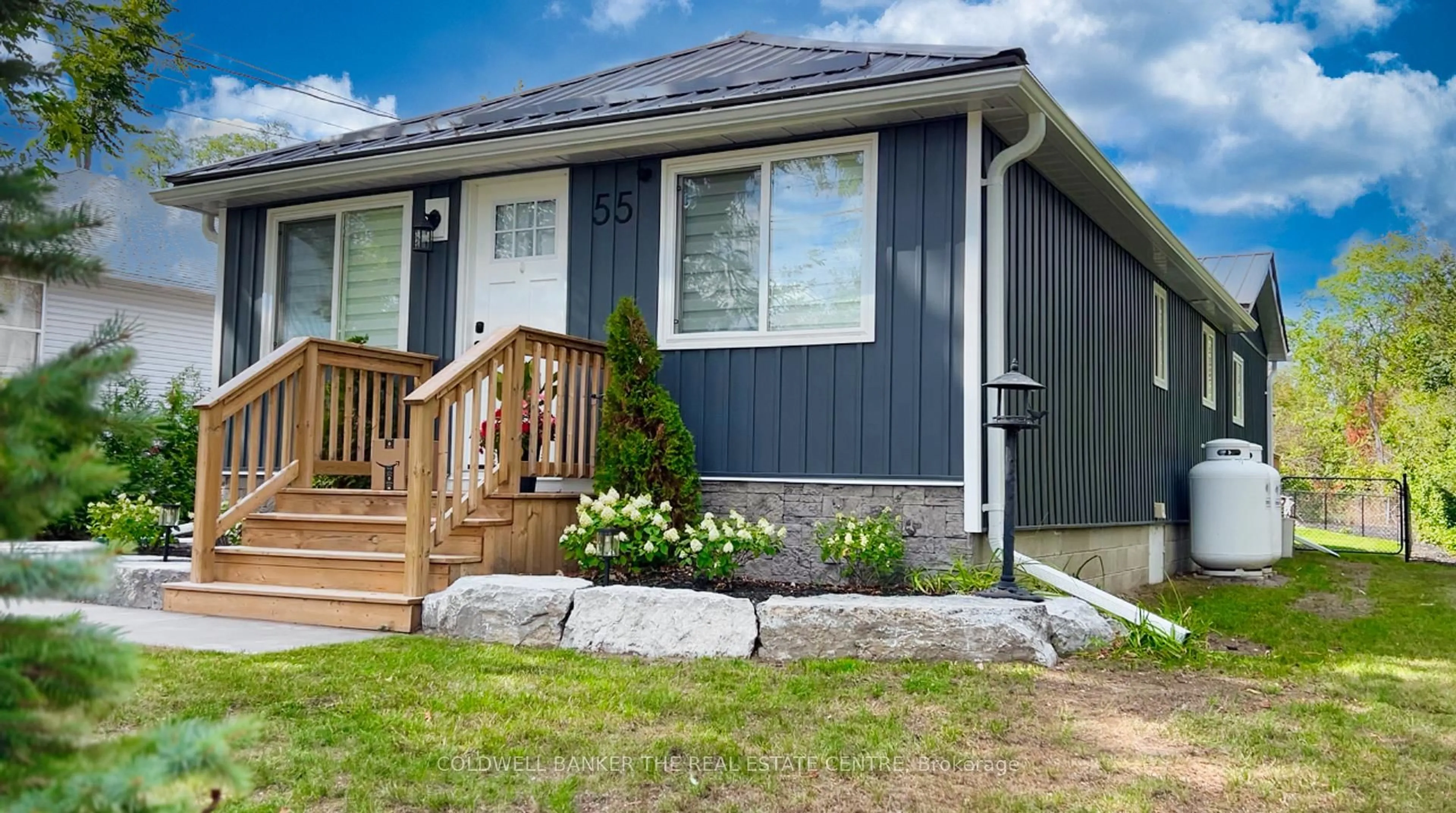 Home with vinyl exterior material, street for 55 Prince St, Kawartha Lakes Ontario K0M 1A0
