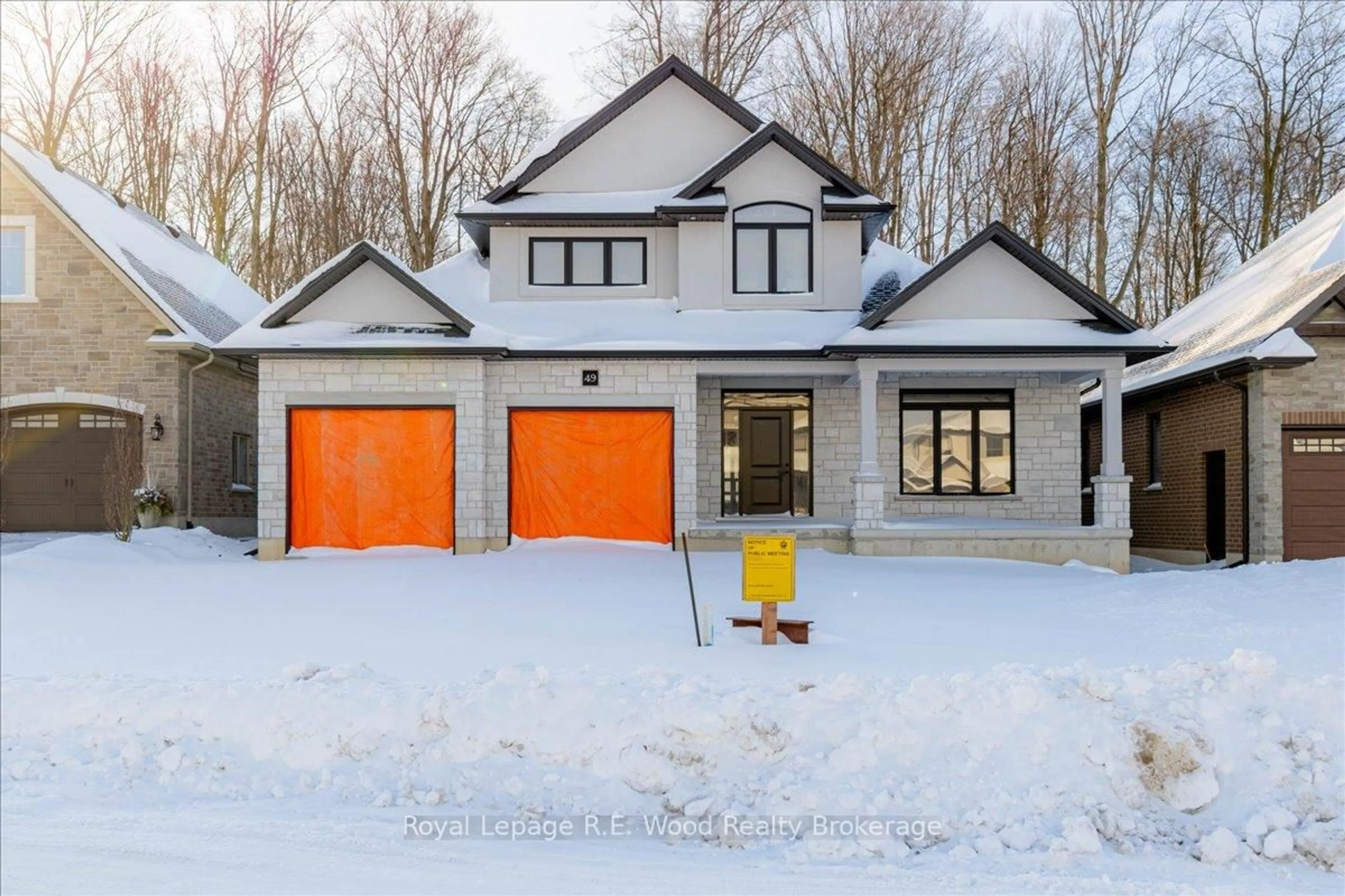 Home with brick exterior material, street for 49 Sunview Dr, Norwich Ontario N0J 1P0