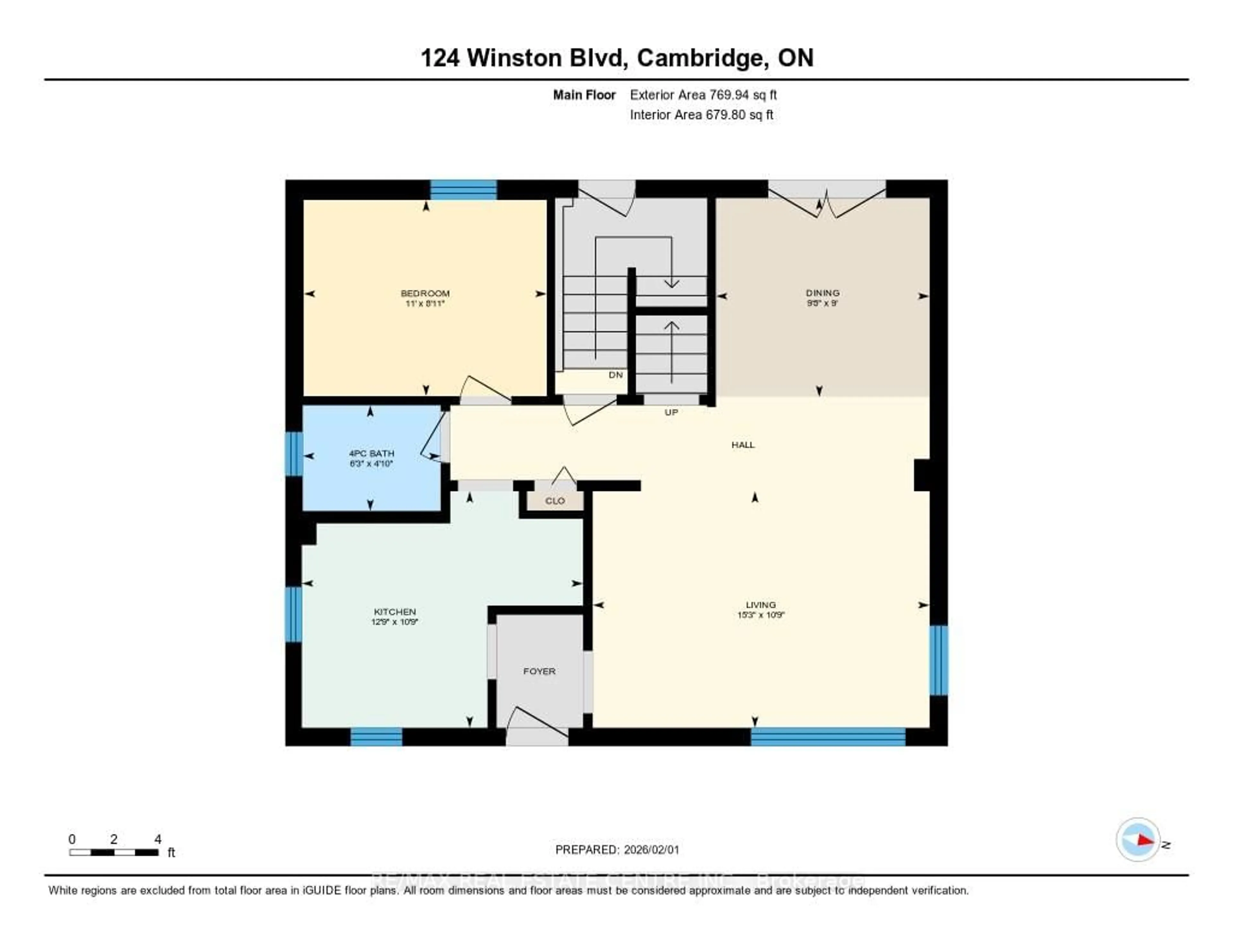 Floor plan for 124 Winston Blvd, Cambridge Ontario N3C 1L7