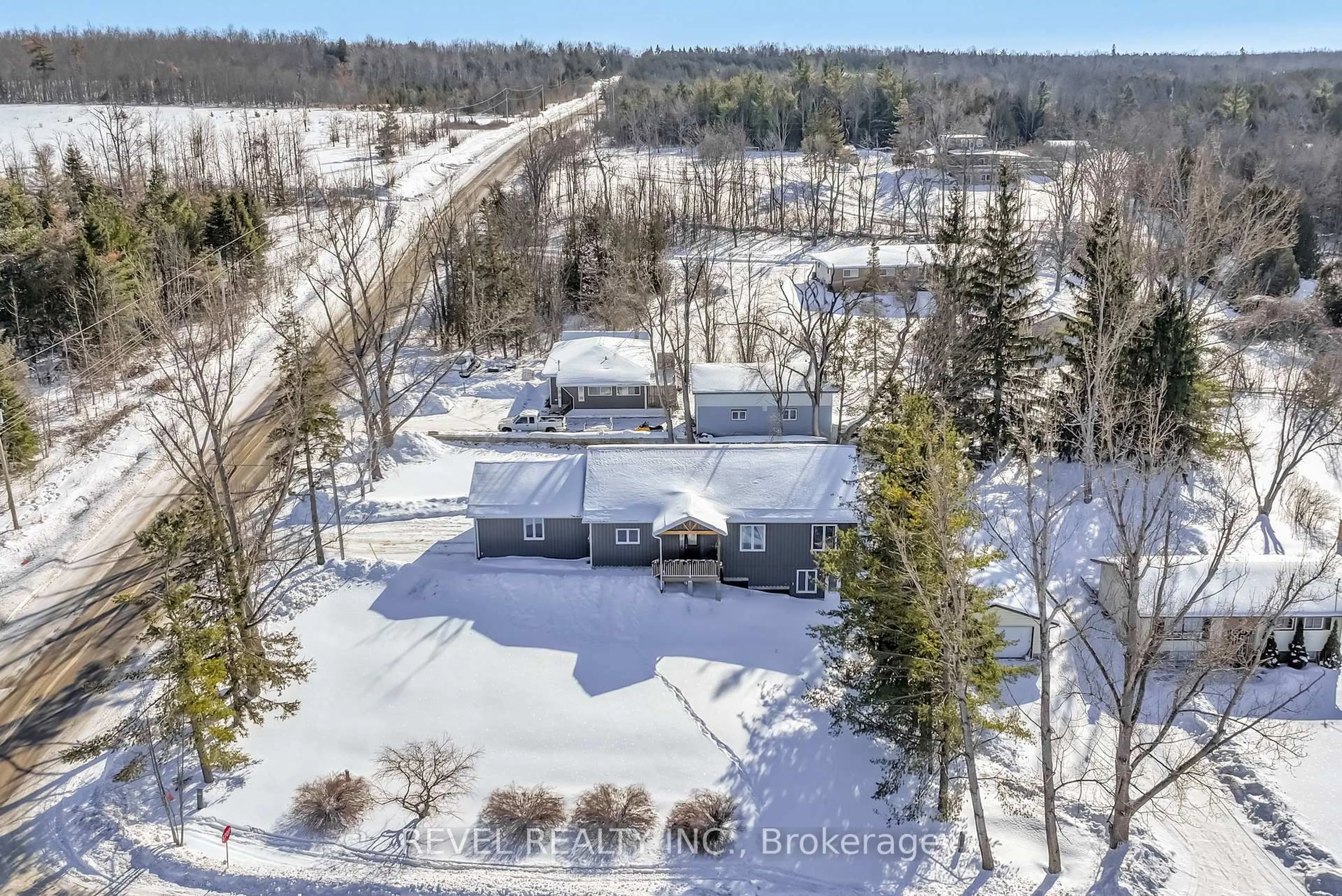 A pic from outside/outdoor area/front of a property/back of a property/a pic from drone, unknown for 213 Pleasant Point Rd, Kawartha Lakes Ontario K9V 4R6
