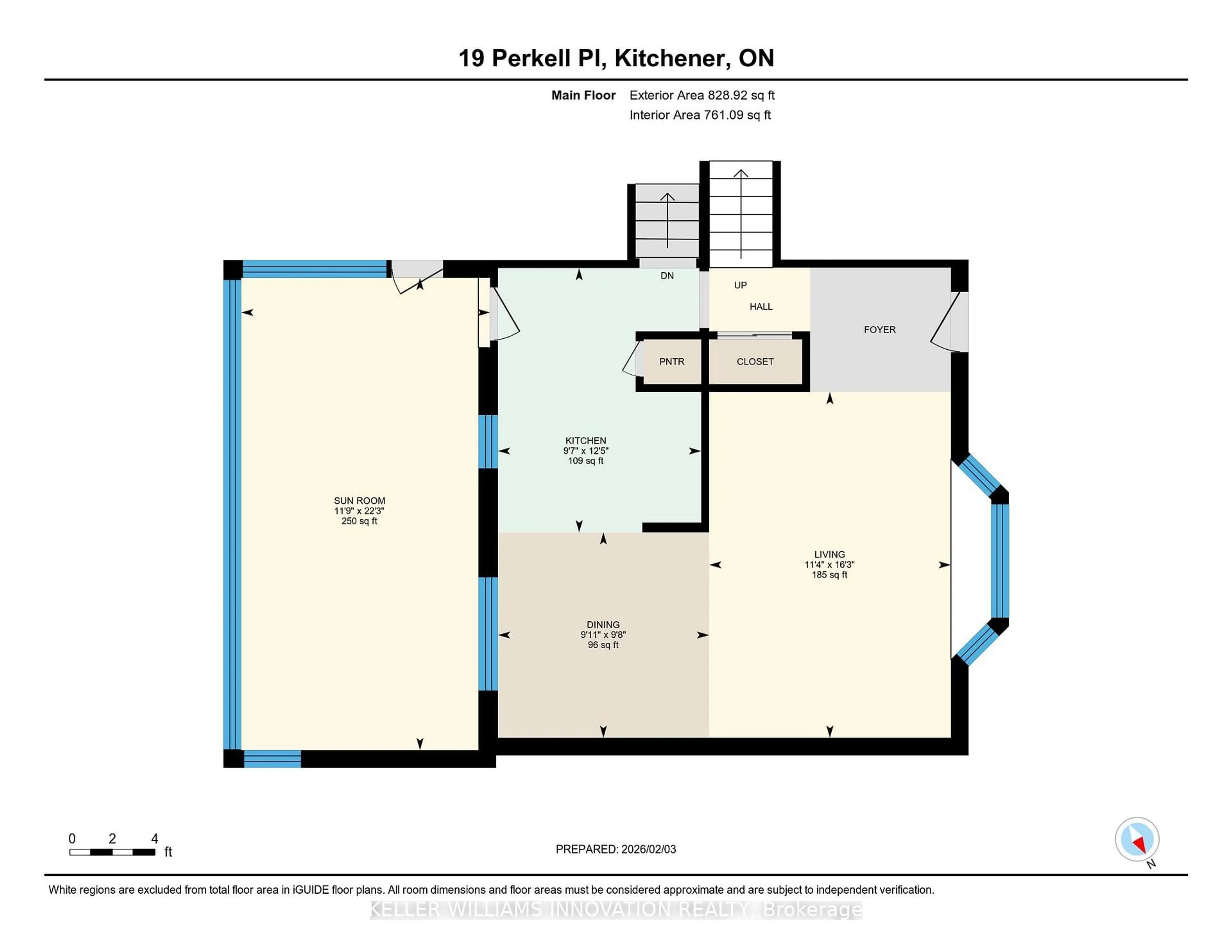 Floor plan for 19 Perkell Pl, Kitchener Ontario N2B 1J3