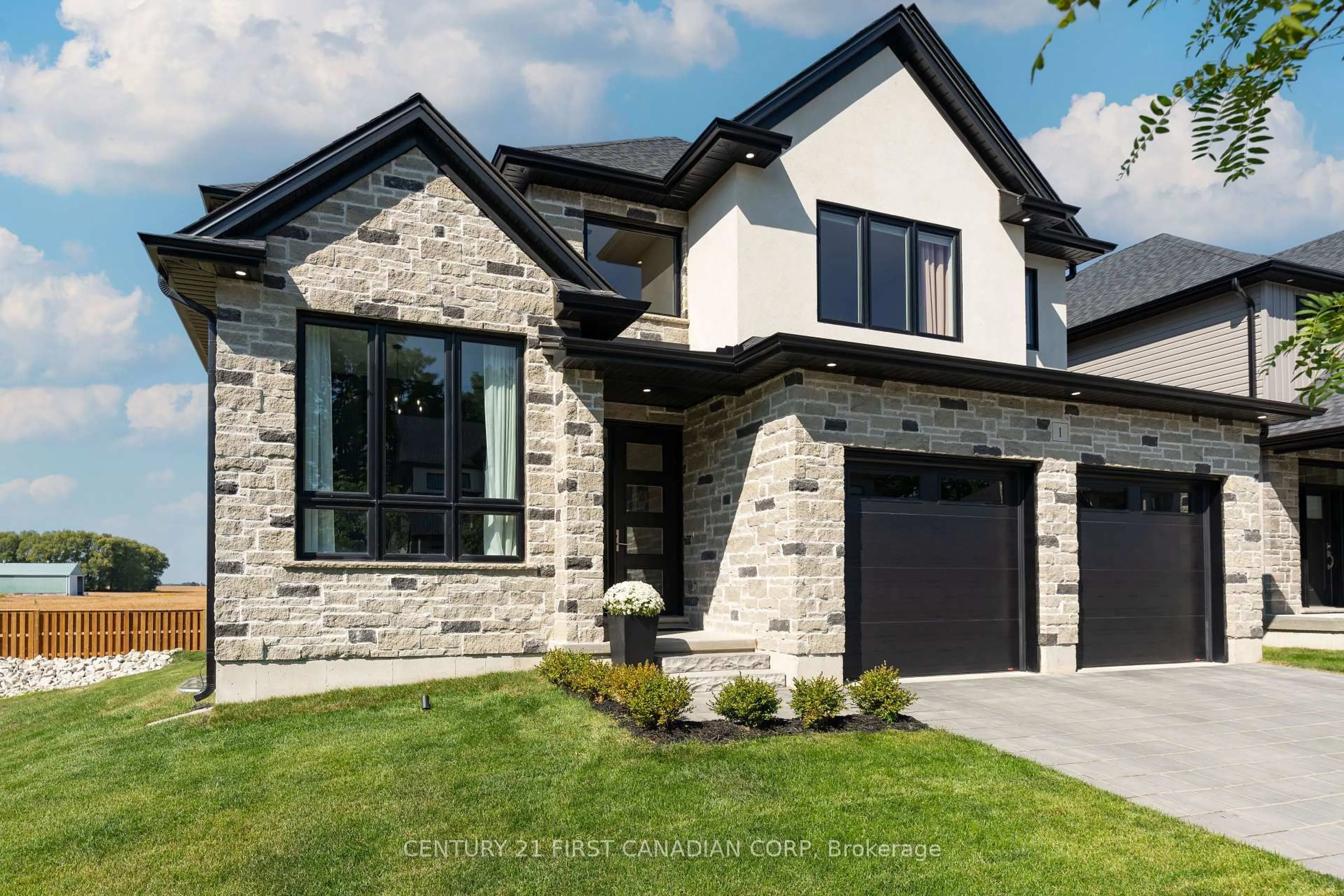 Home with brick exterior material, street for 7966 Fallon Dr #1, Lucan Biddulph Ontario N0M 1V0