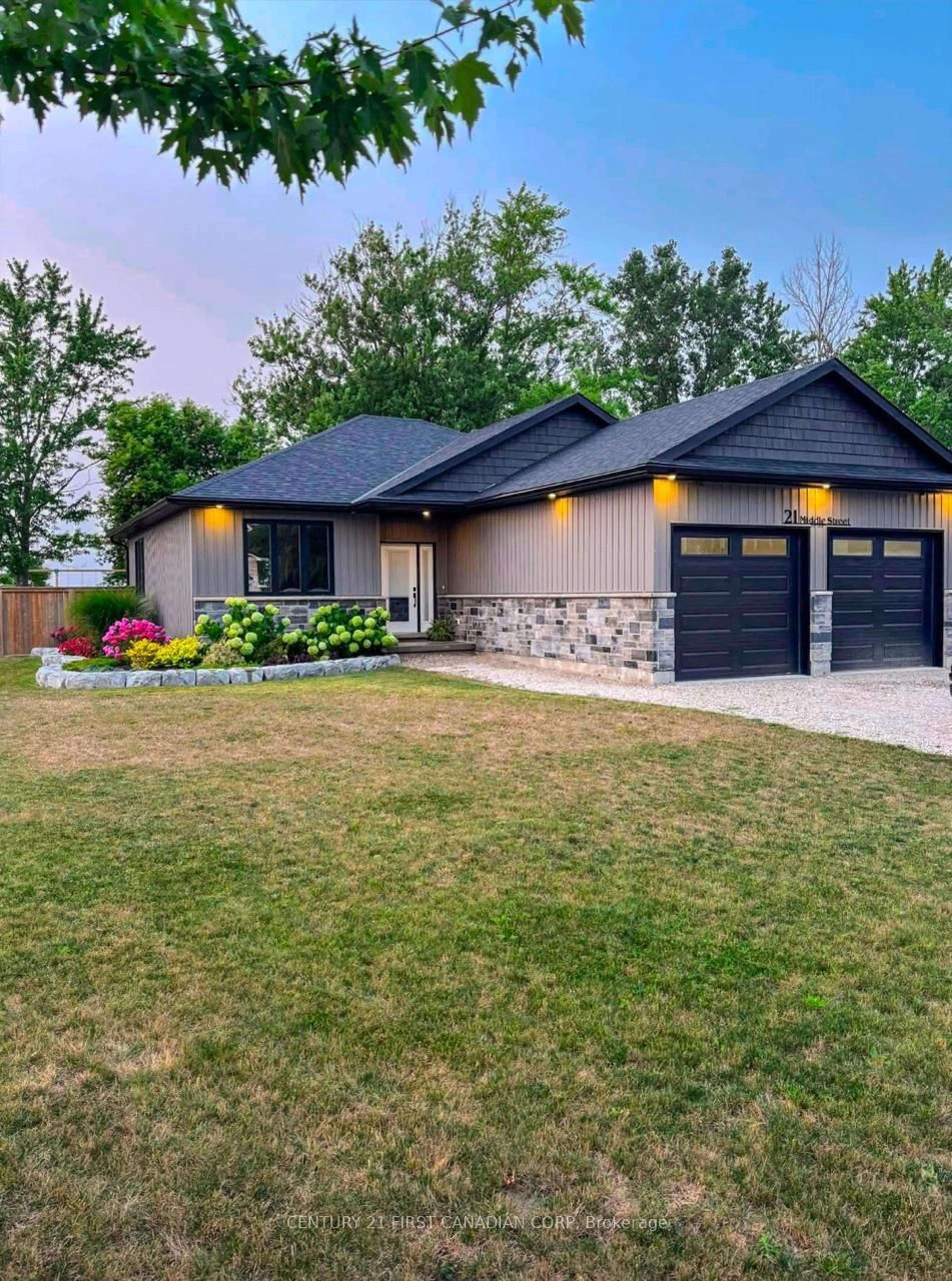 Home with brick exterior material, street for 21 Middle St, South Huron Ontario N0M 1M0