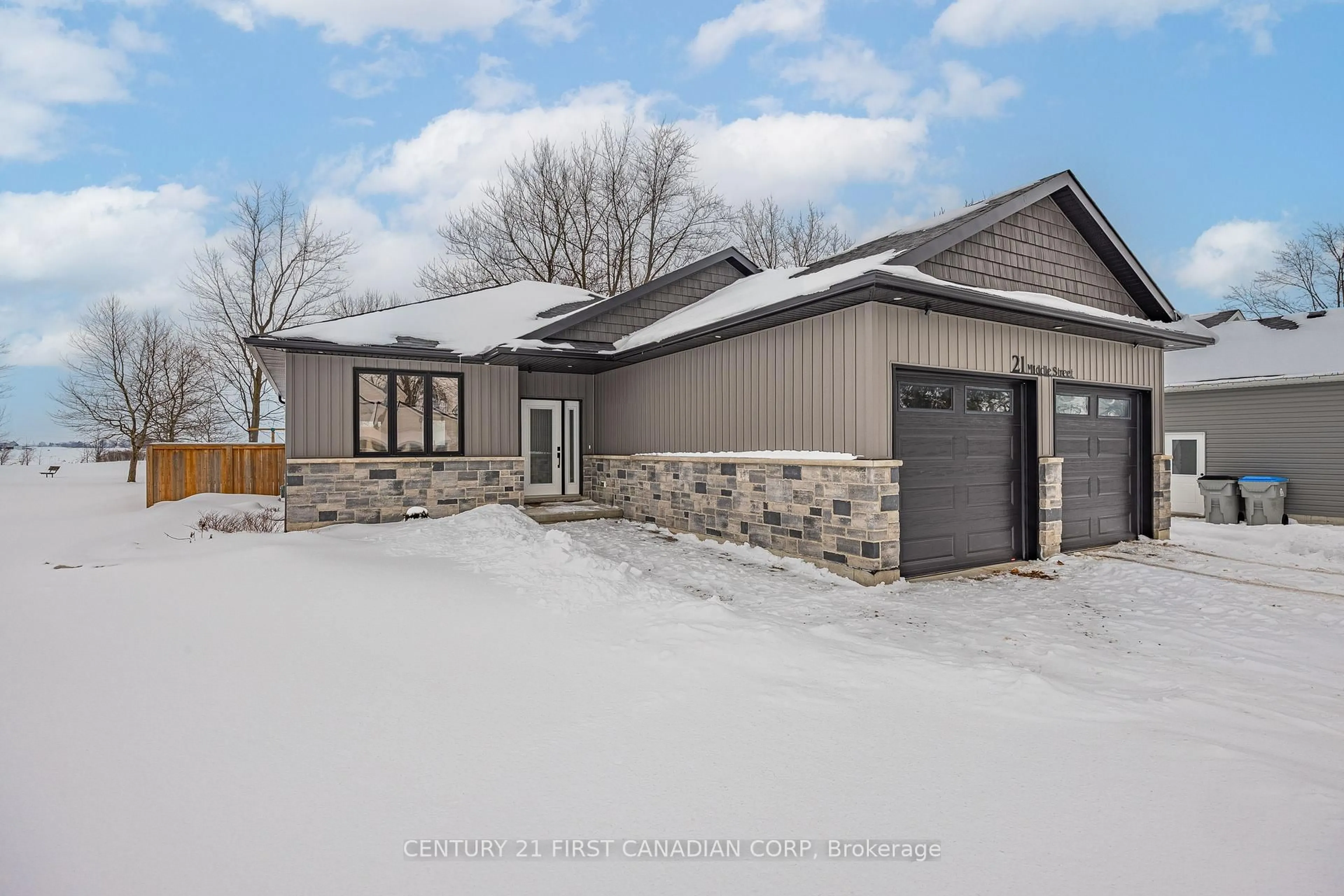 Home with brick exterior material, street for 21 Middle St, South Huron Ontario N0M 1M0