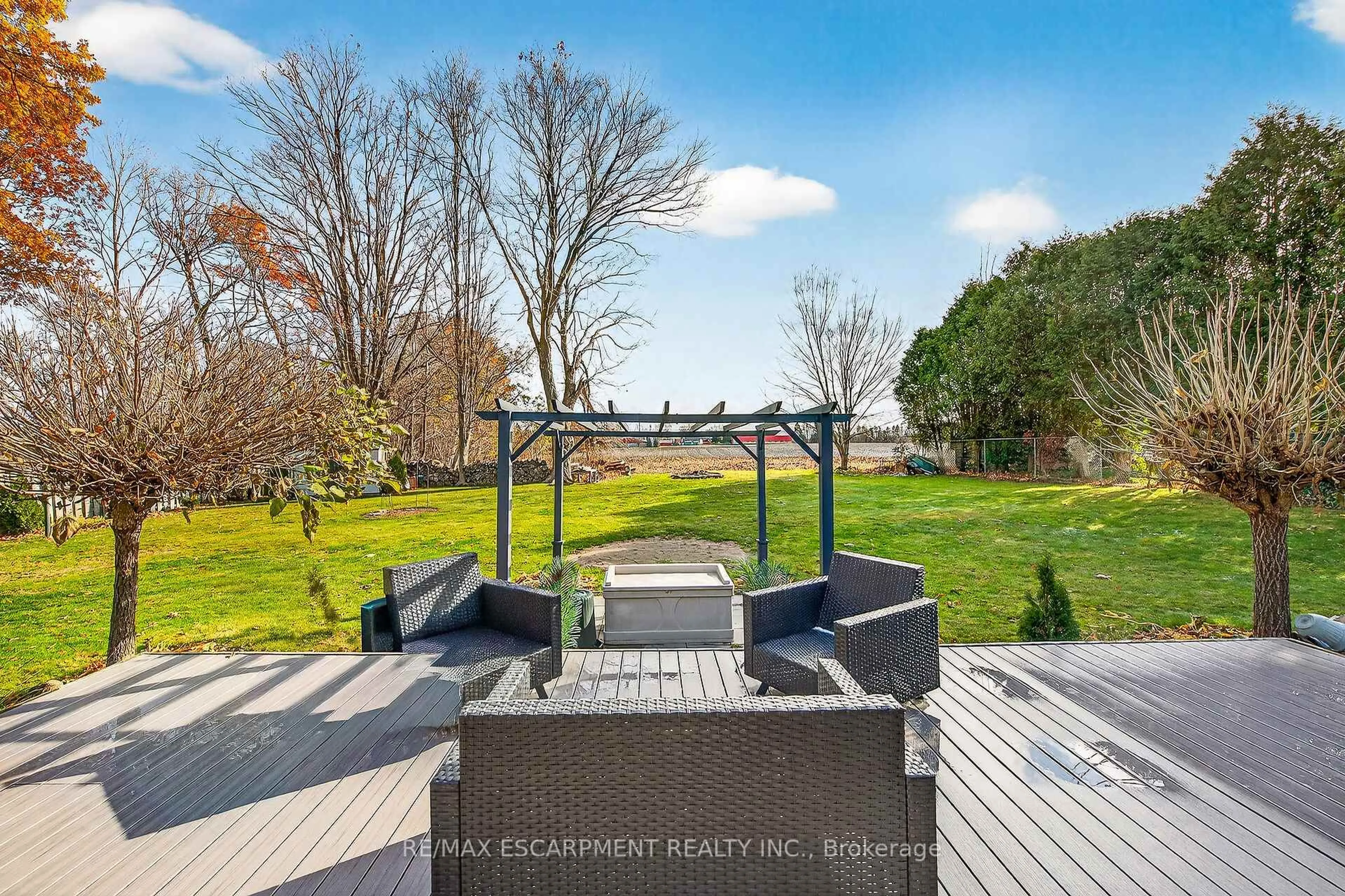 Patio, water/lake/river/ocean view for 1597 Trinity Church Rd, Hamilton Ontario L0R 1P0