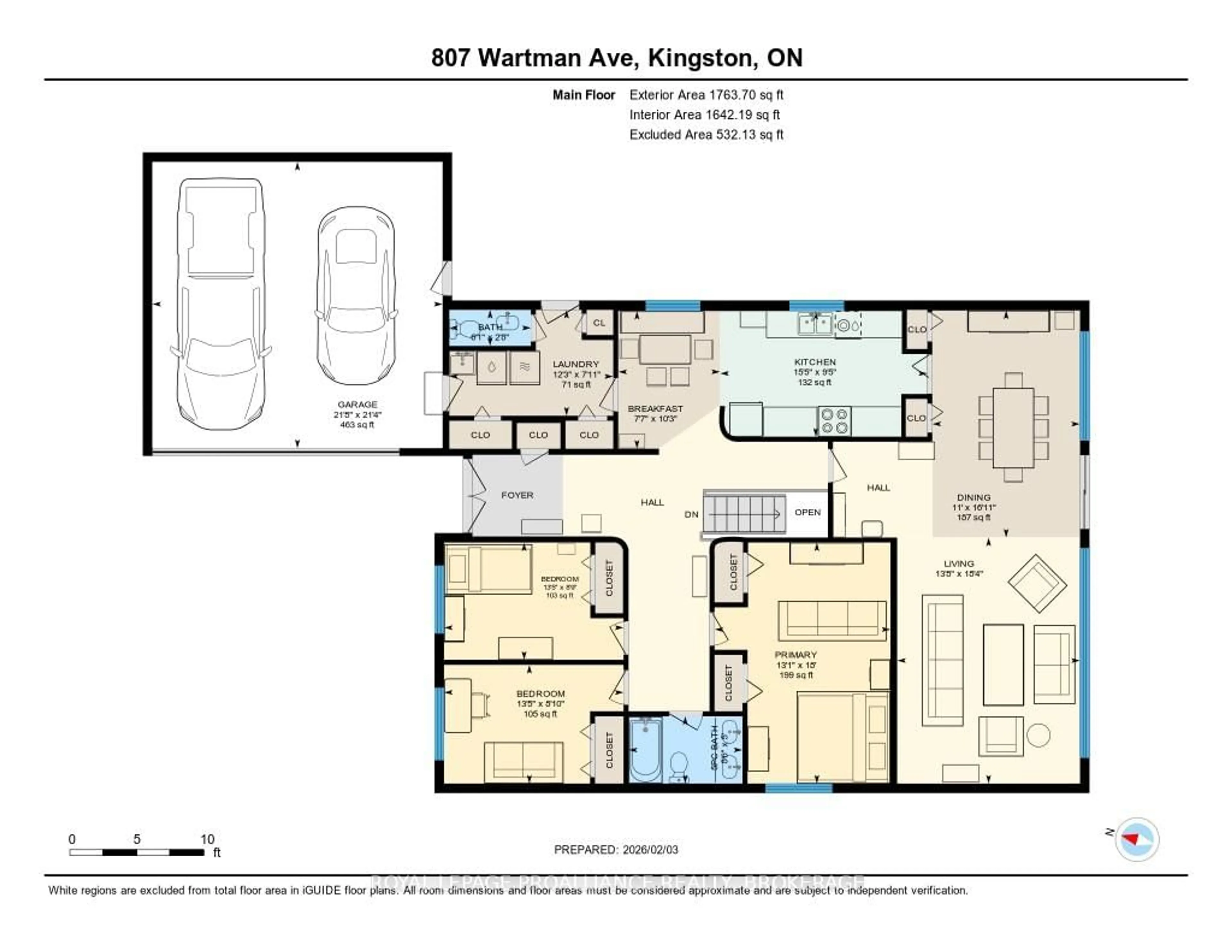 Floor plan for 807 Wartman Ave, Kingston Ontario K7M 4M3