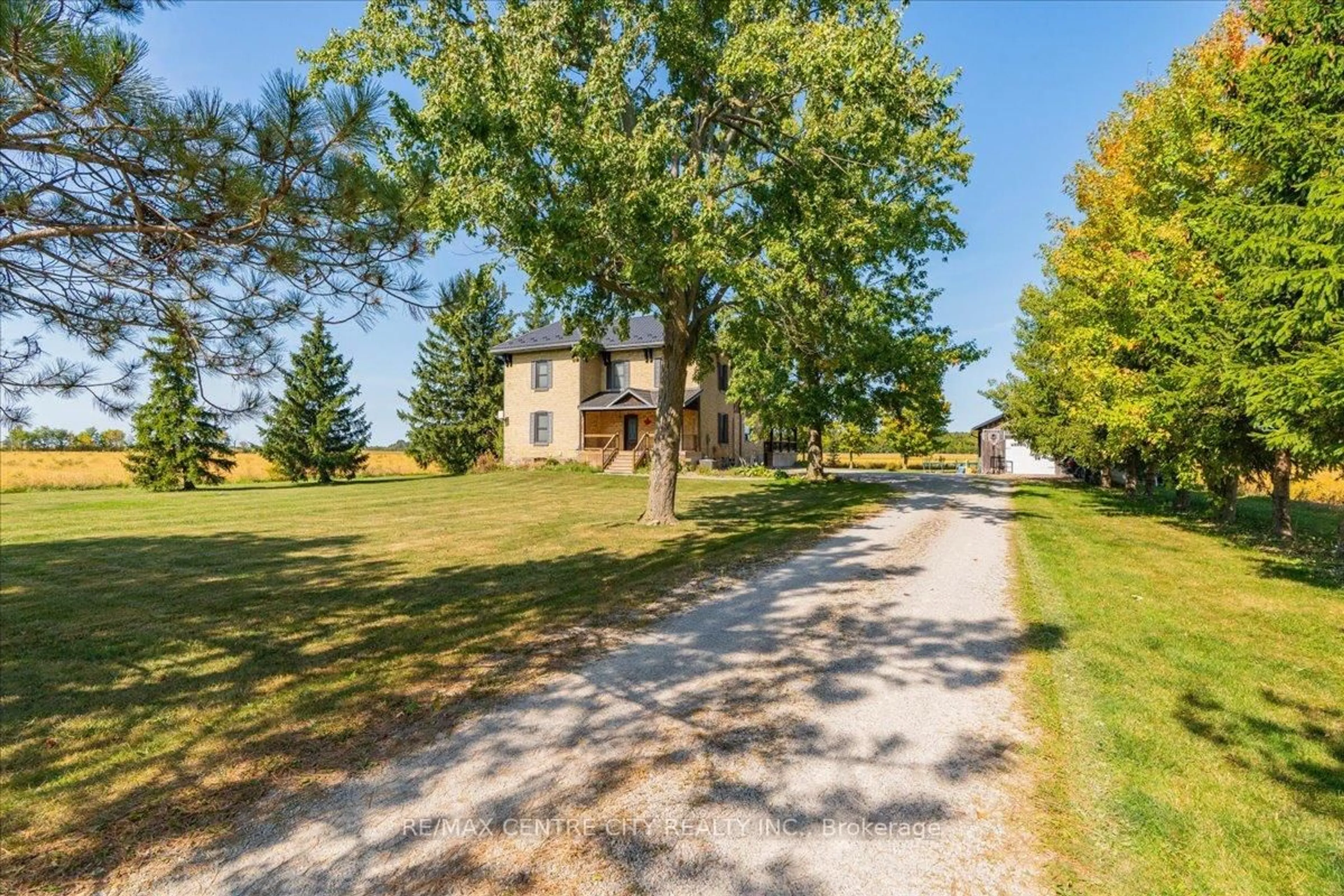 A pic from outside/outdoor area/front of a property/back of a property/a pic from drone, street for 9516 Argyle St, North Middlesex Ontario N0M 1A0