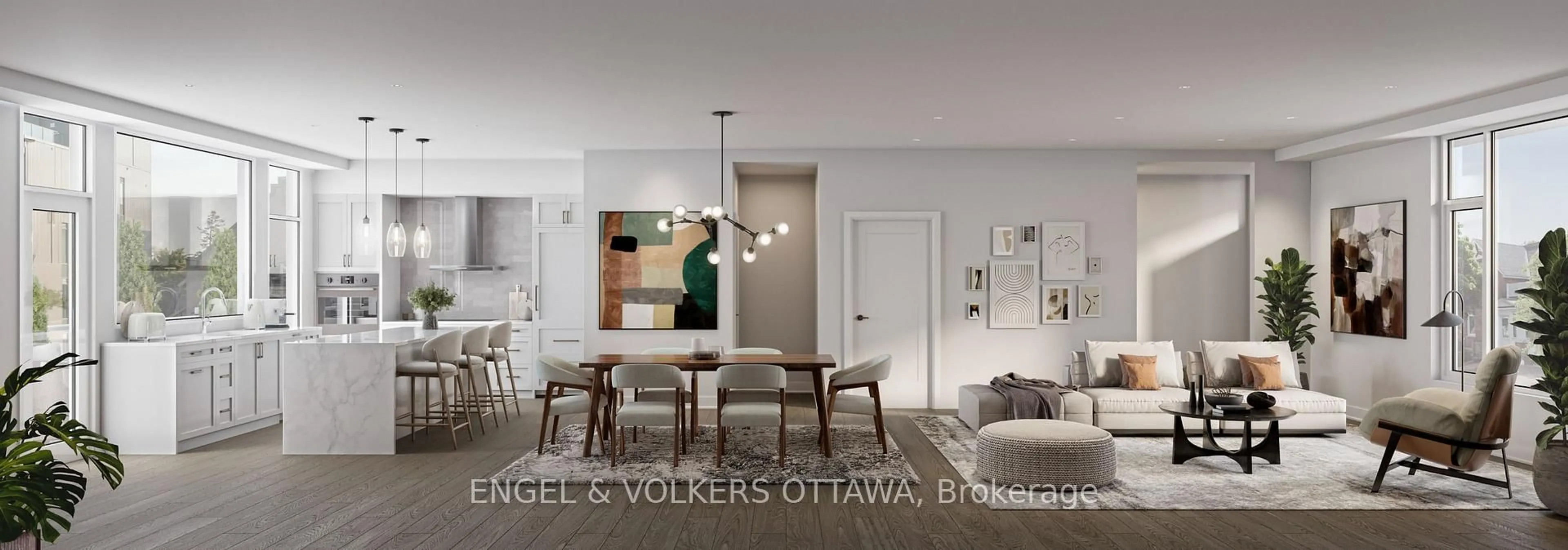 Open concept kitchen, unknown for 19A AYLMER Ave, Ottawa Ontario K1S 3X1