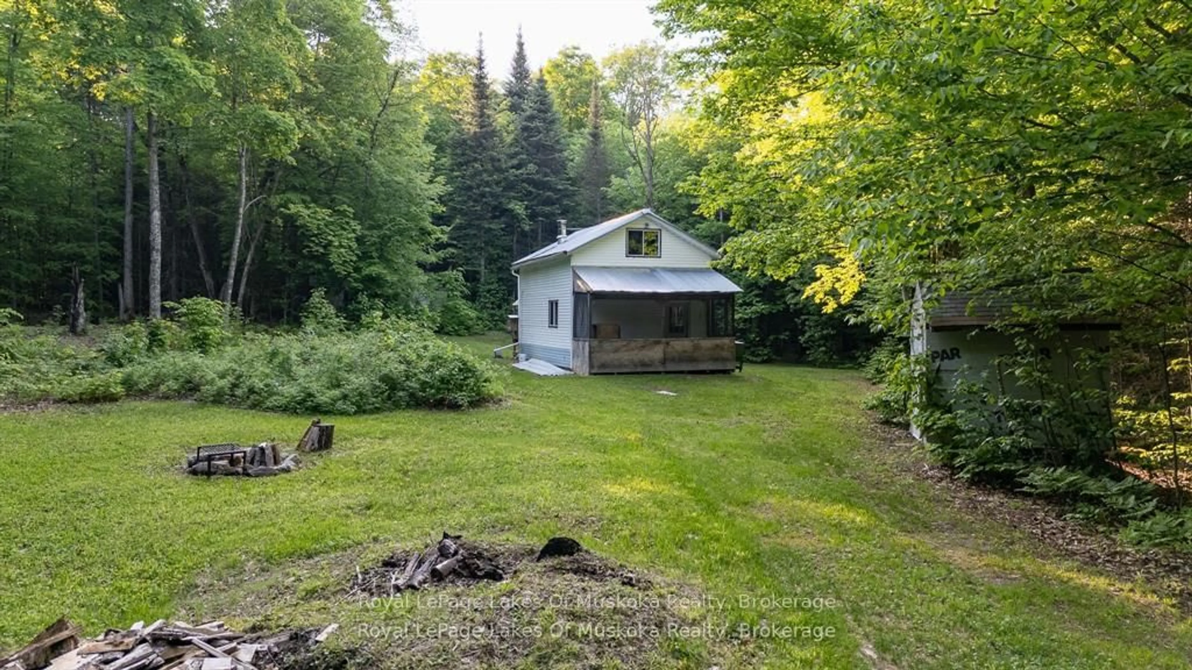 A pic from outside/outdoor area/front of a property/back of a property/a pic from drone, forest/trees view for 280 Proudfoot Rd, Joly Ontario P0A 1Z0