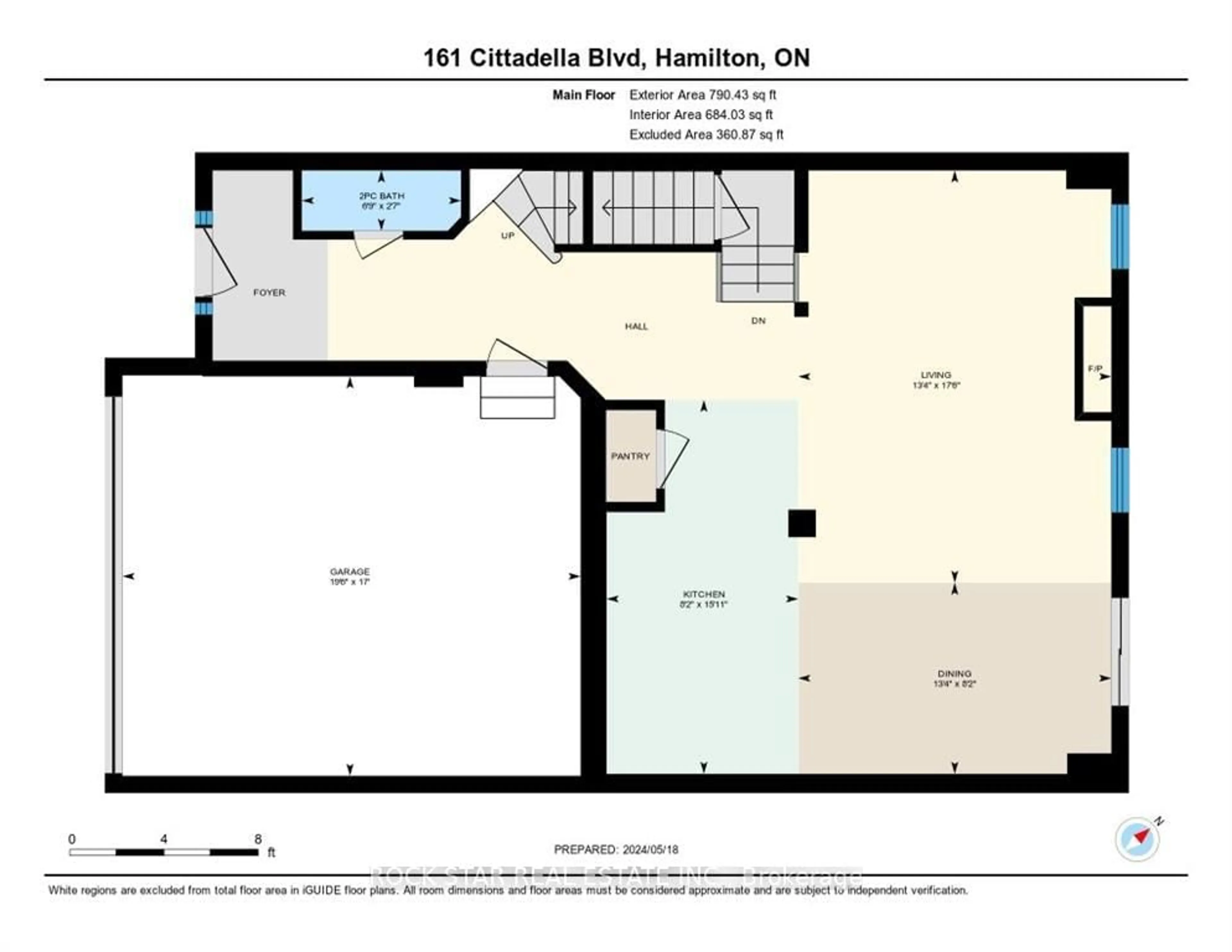 Floor plan for 161 CITTADELLA Blvd, Hamilton Ontario L0R 1P0