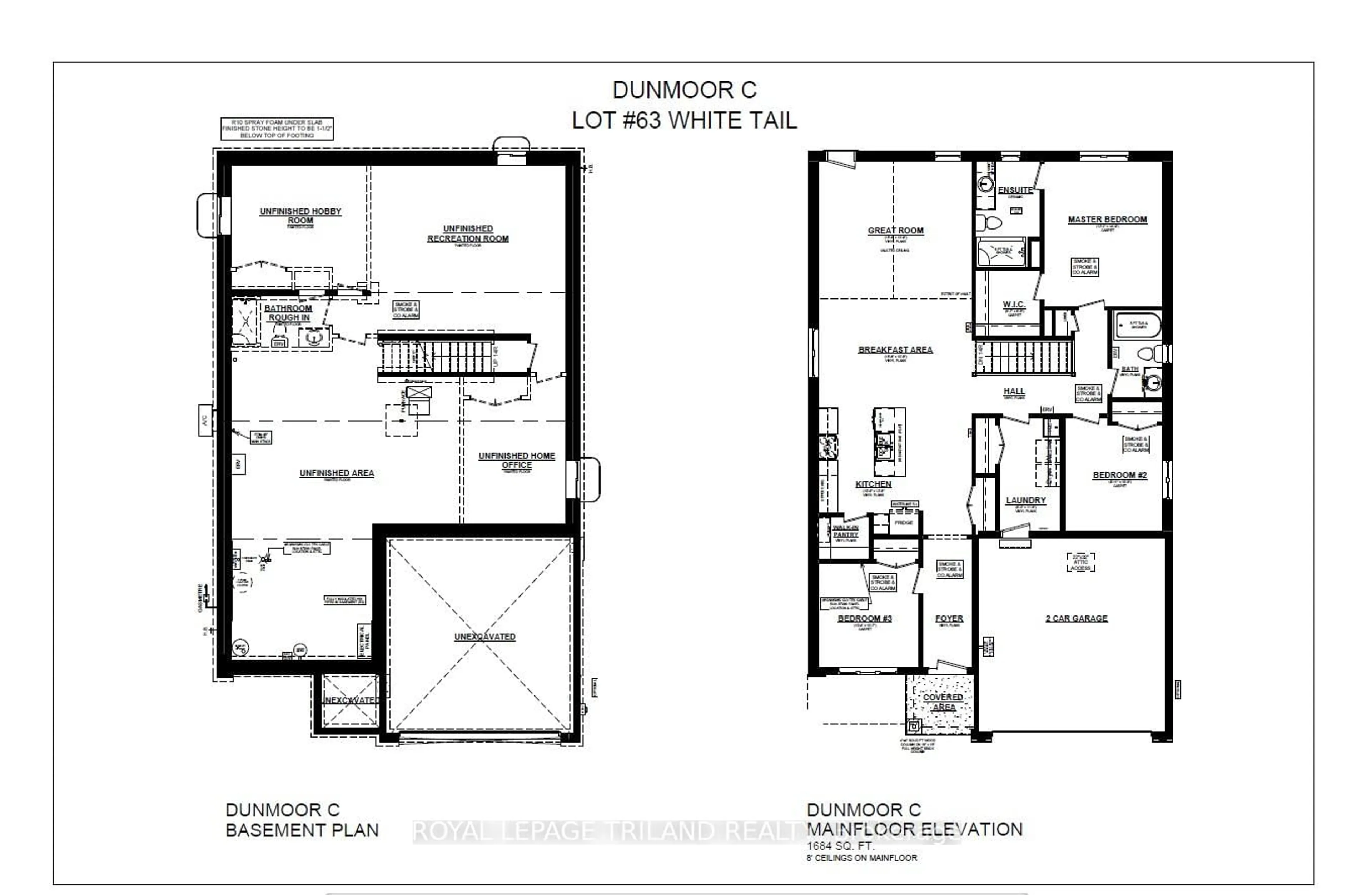 Floor plan for 14 WHITE TAIL Path, Central Elgin Ontario N5R 0M6