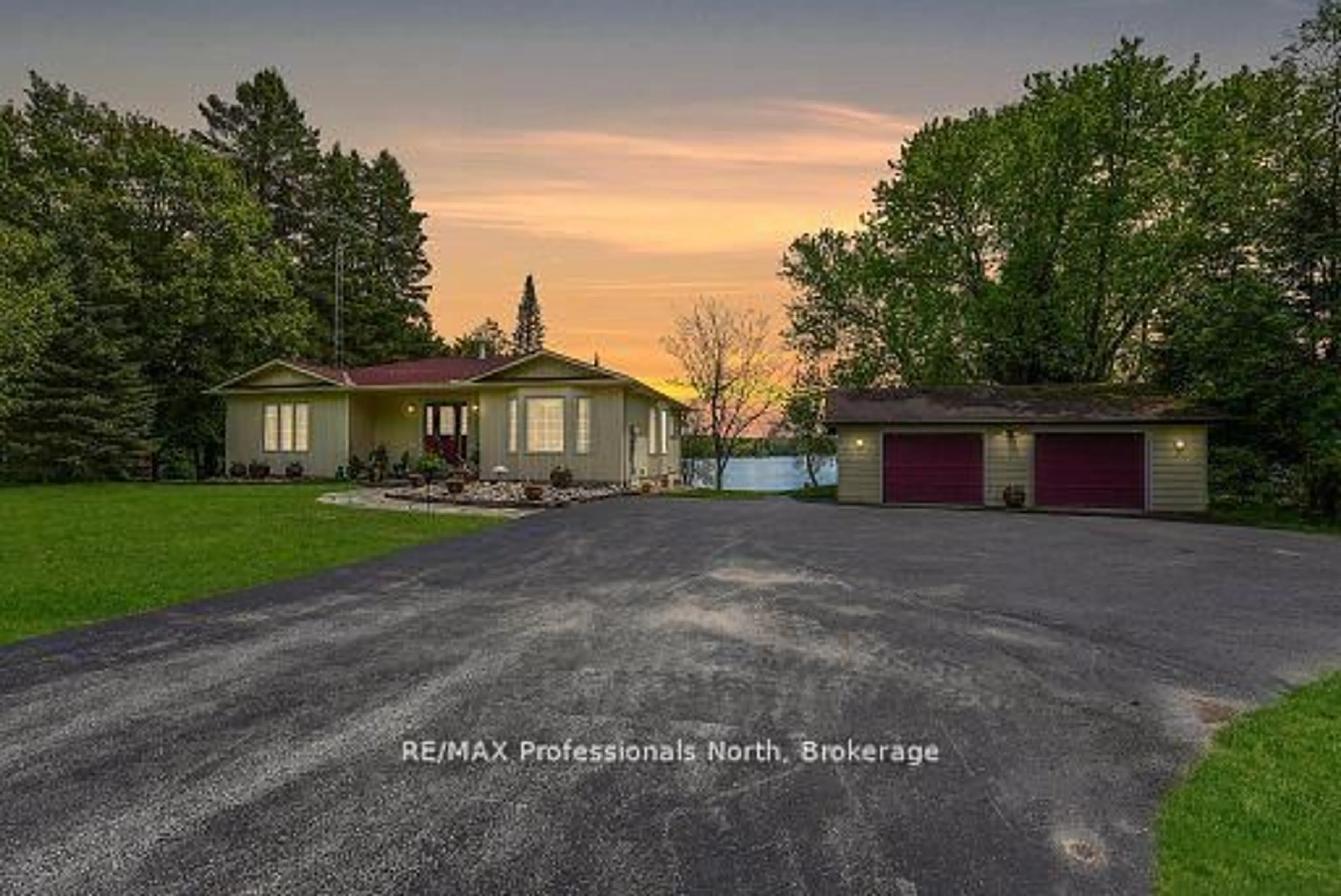 A pic from outside/outdoor area/front of a property/back of a property/a pic from drone, street for 4696 County Road 21, Dysart et al Ontario K0M 1S0