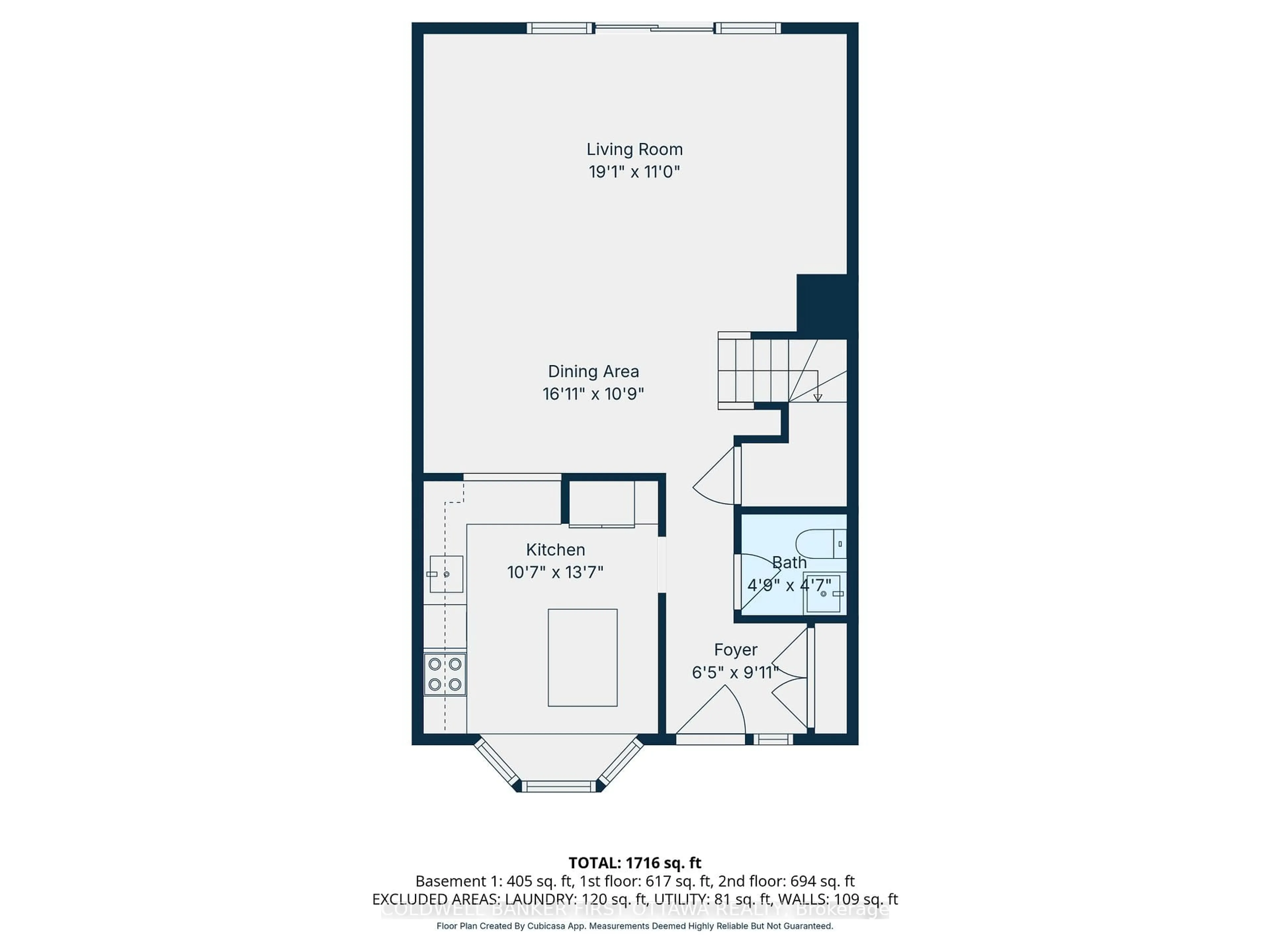 Floor plan for 33 Monterey Dr, Ottawa Ontario K2H 7A9