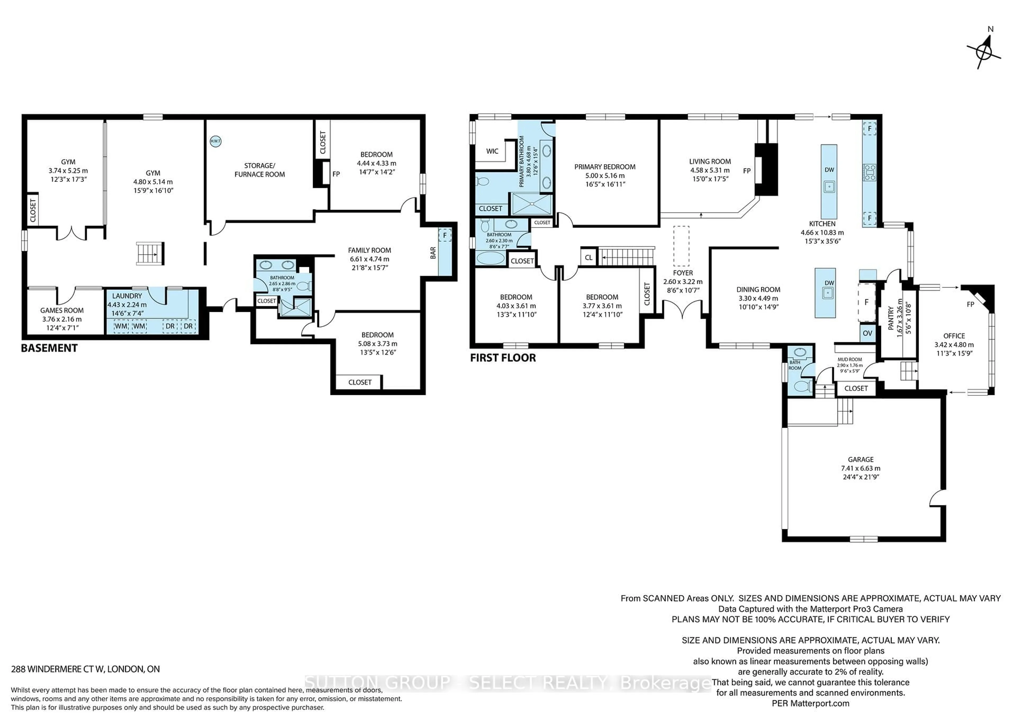 Floor plan for 288 Windermere Crt, London North Ontario N6G 4J5