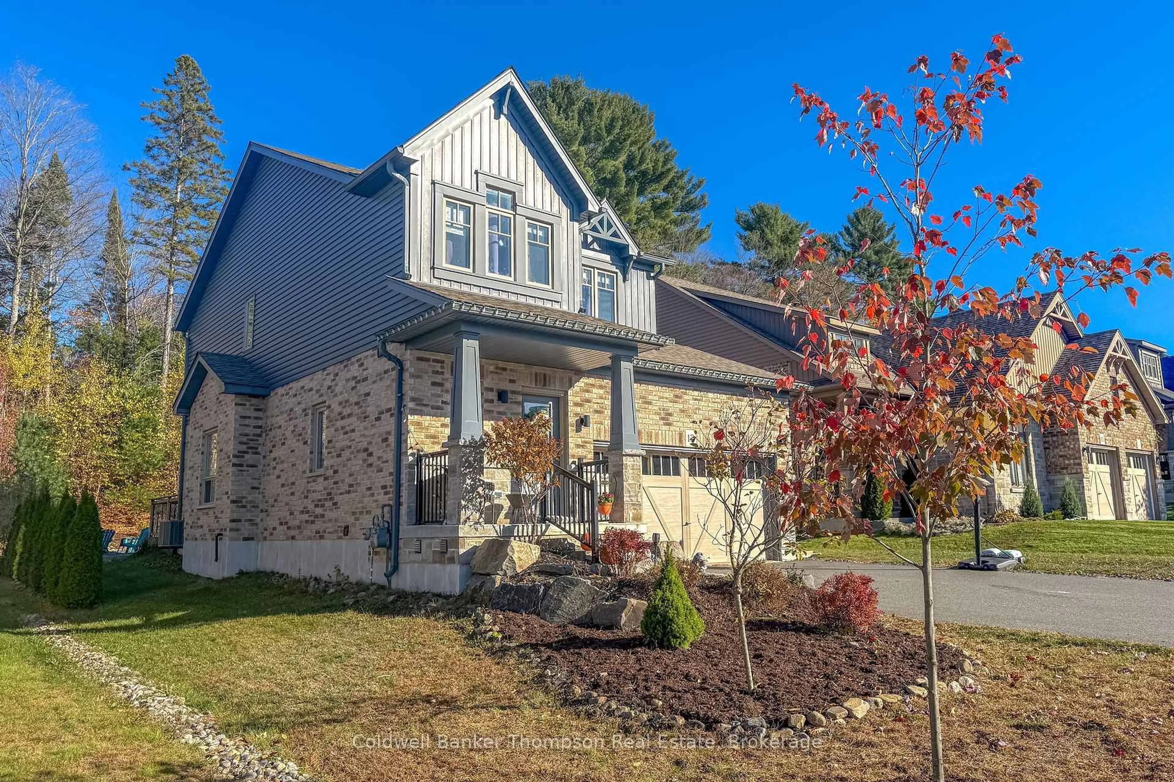 Home with brick exterior material, street for 12 Braeside Cres, Huntsville Ontario P1H 0C5