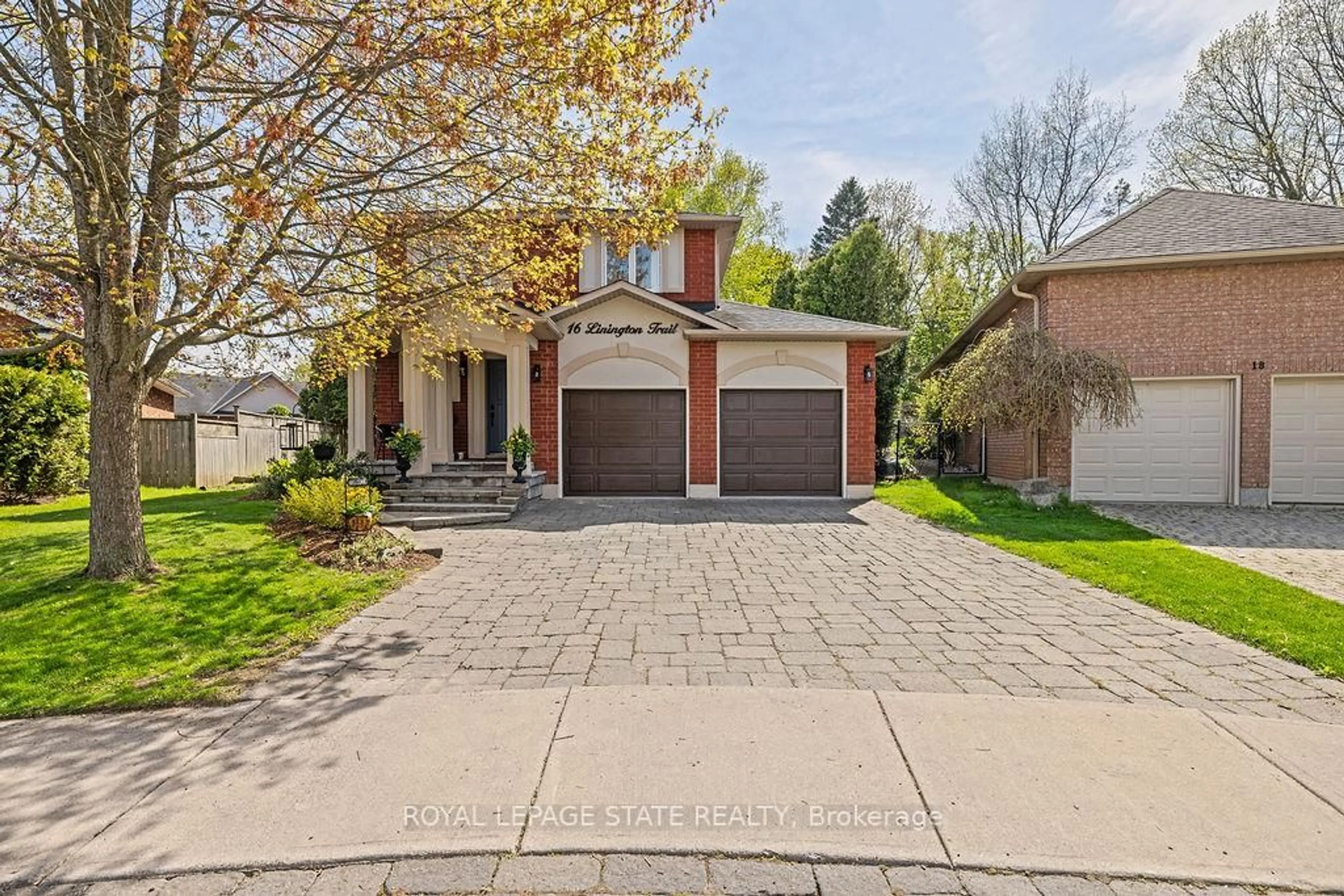 Home with brick exterior material, street for 16 Linington Tr, Hamilton Ontario L9H 7A3