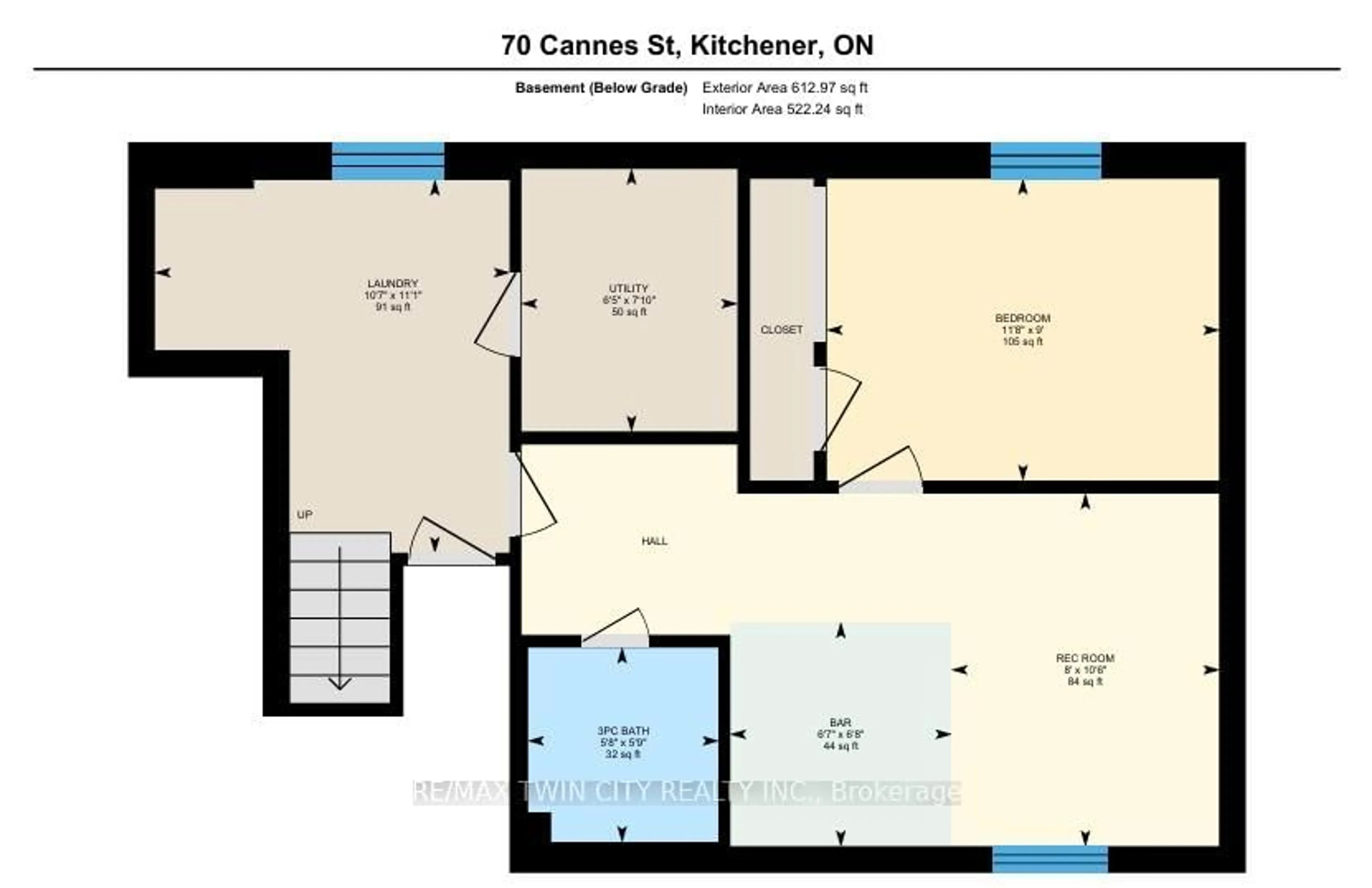 Floor plan for 70 Cannes St, Kitchener Ontario N2R 1V2