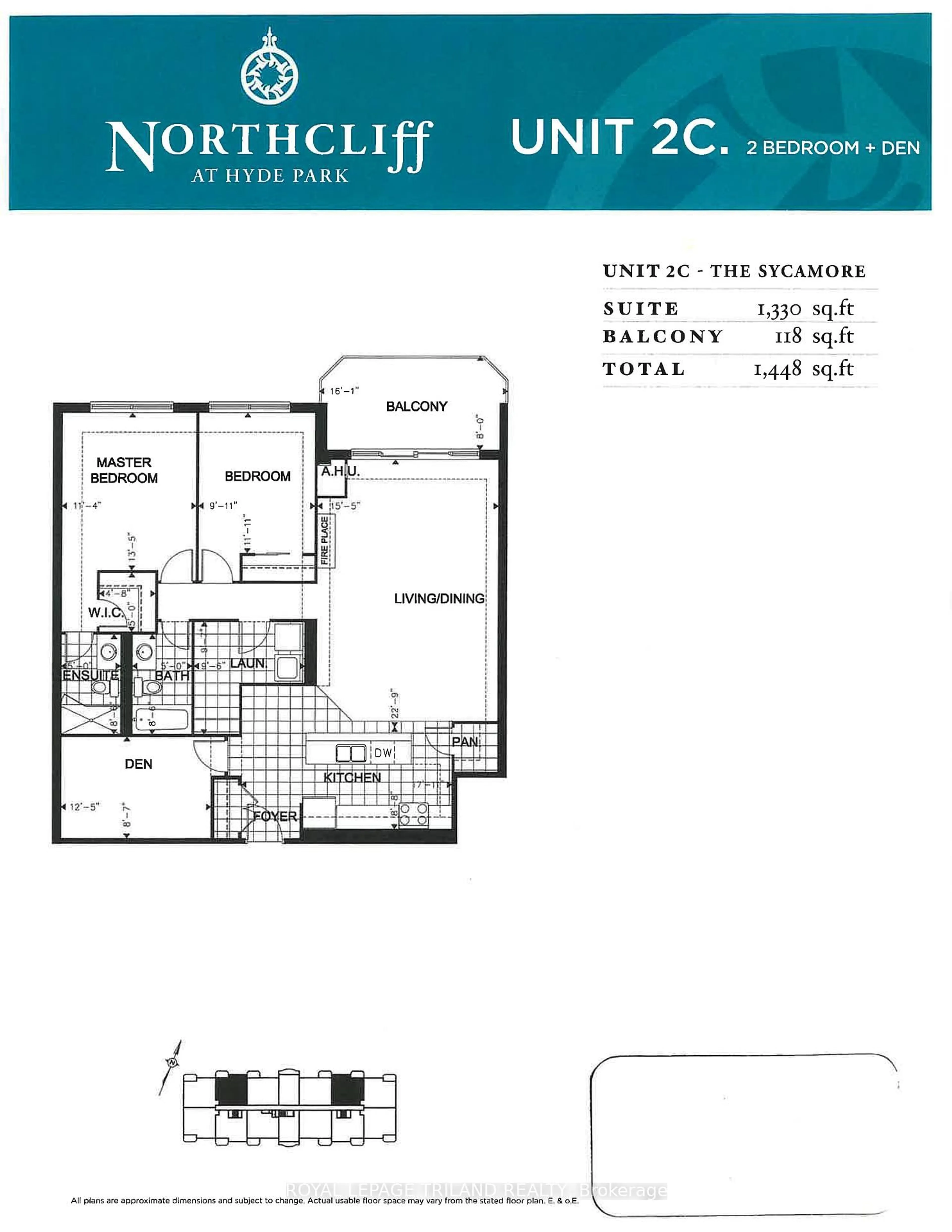 Floor plan for 1030 CORONATION Dr #909, London North Ontario N6G 0G5