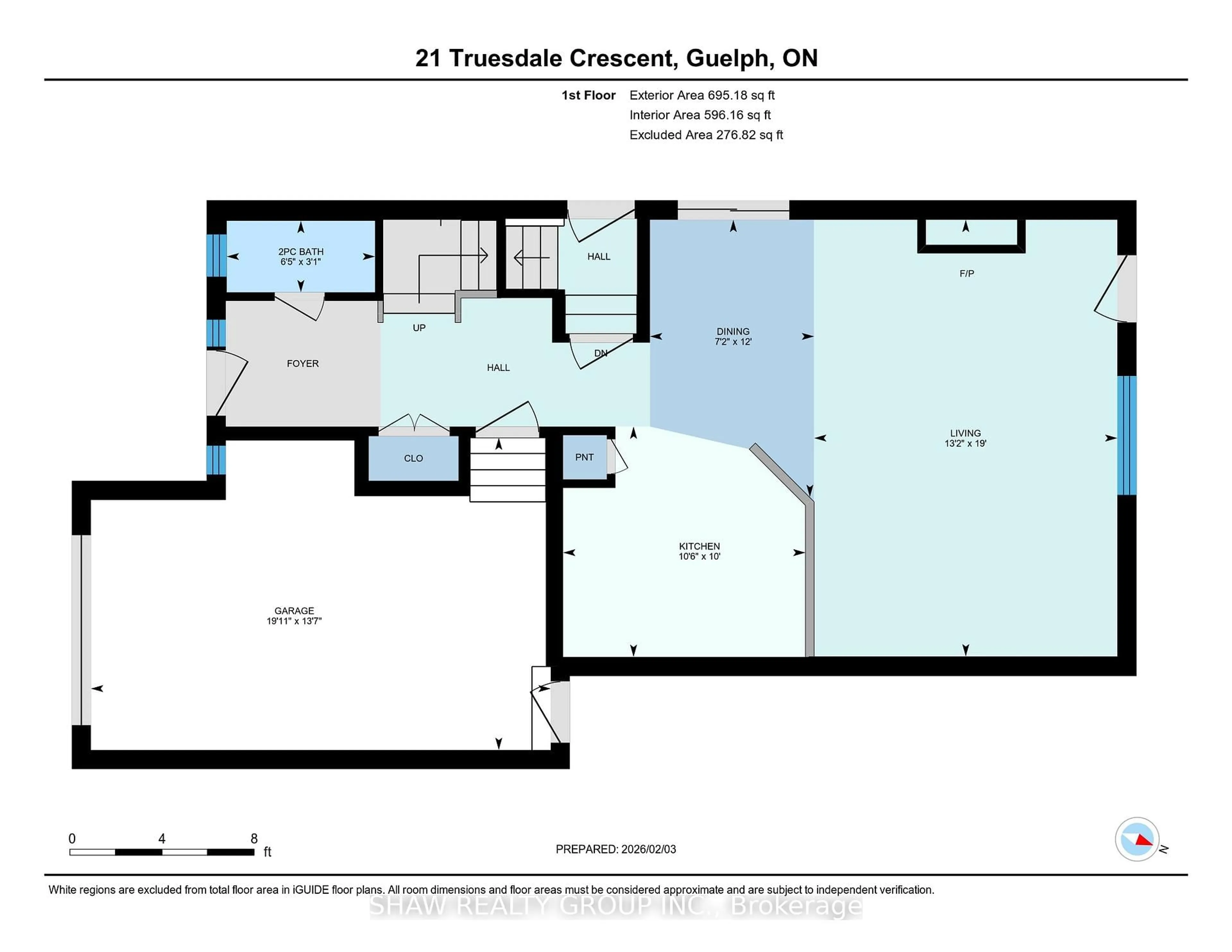 Floor plan for 21 Truesdale Cres, Guelph Ontario N1G 5H4
