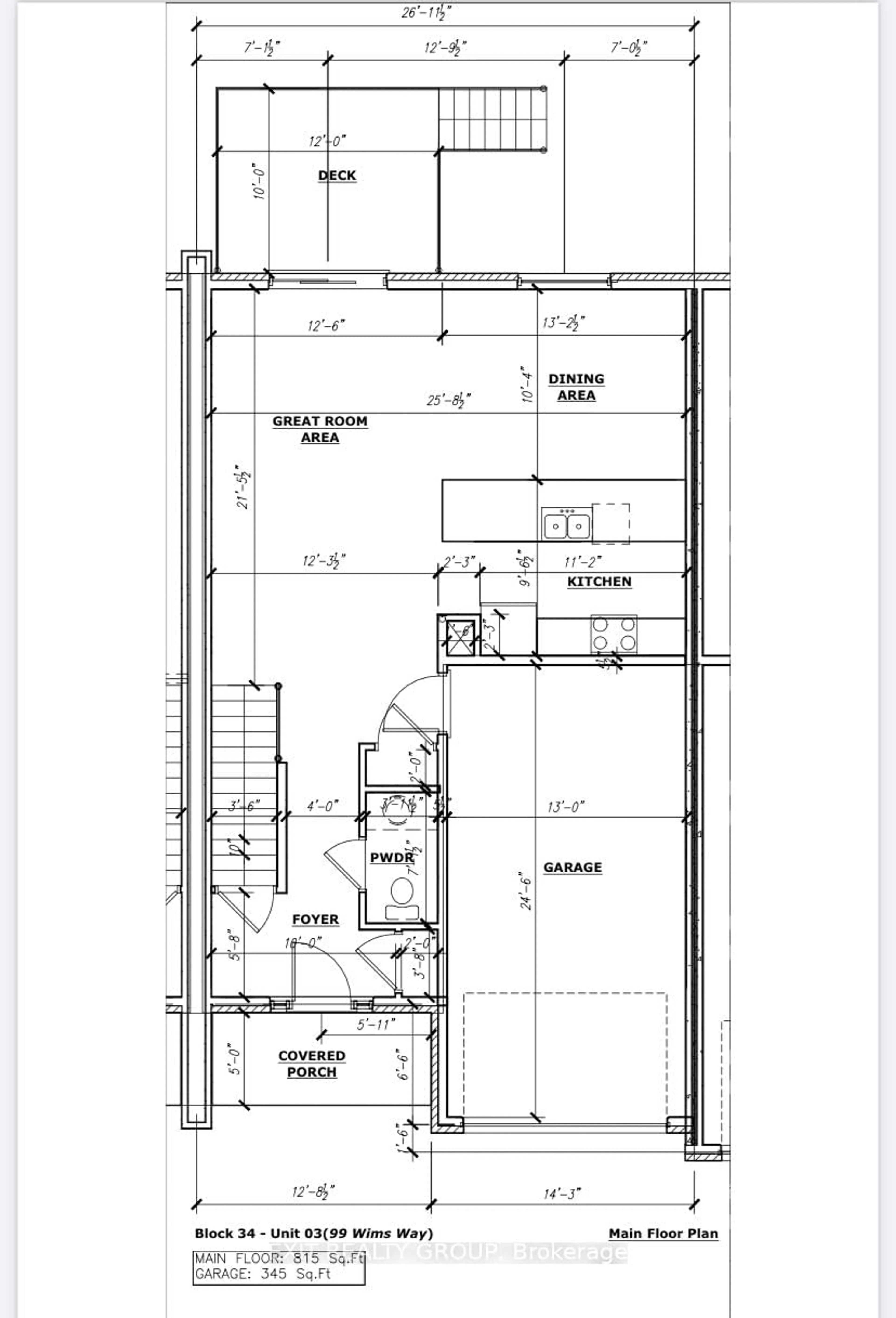 Floor plan for 99 Wims Way, Belleville Ontario K8N 0H7
