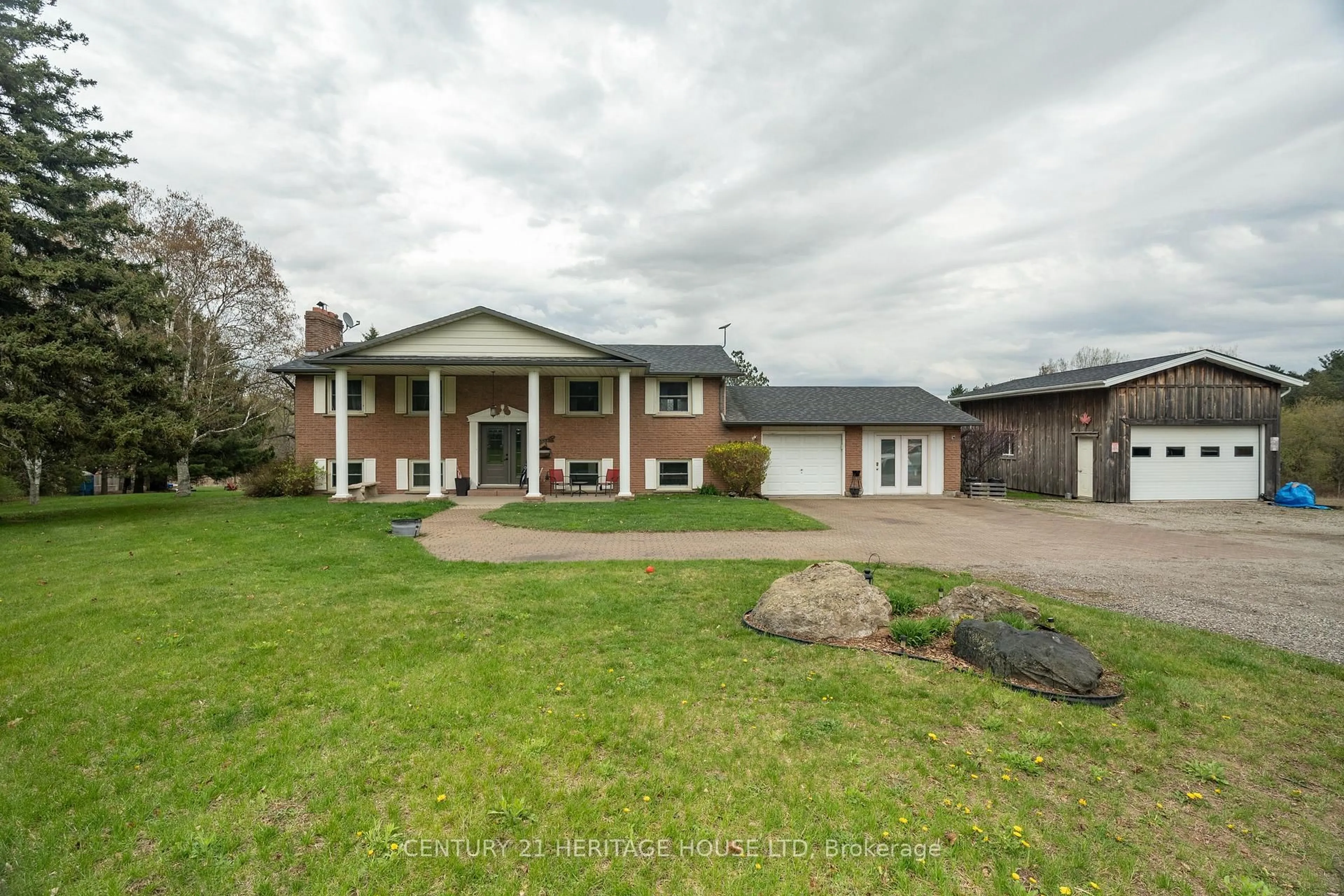 A pic from outside/outdoor area/front of a property/back of a property/a pic from drone, water/lake/river/ocean view for 24 Highway 24, Brant Ontario N0E 1R0