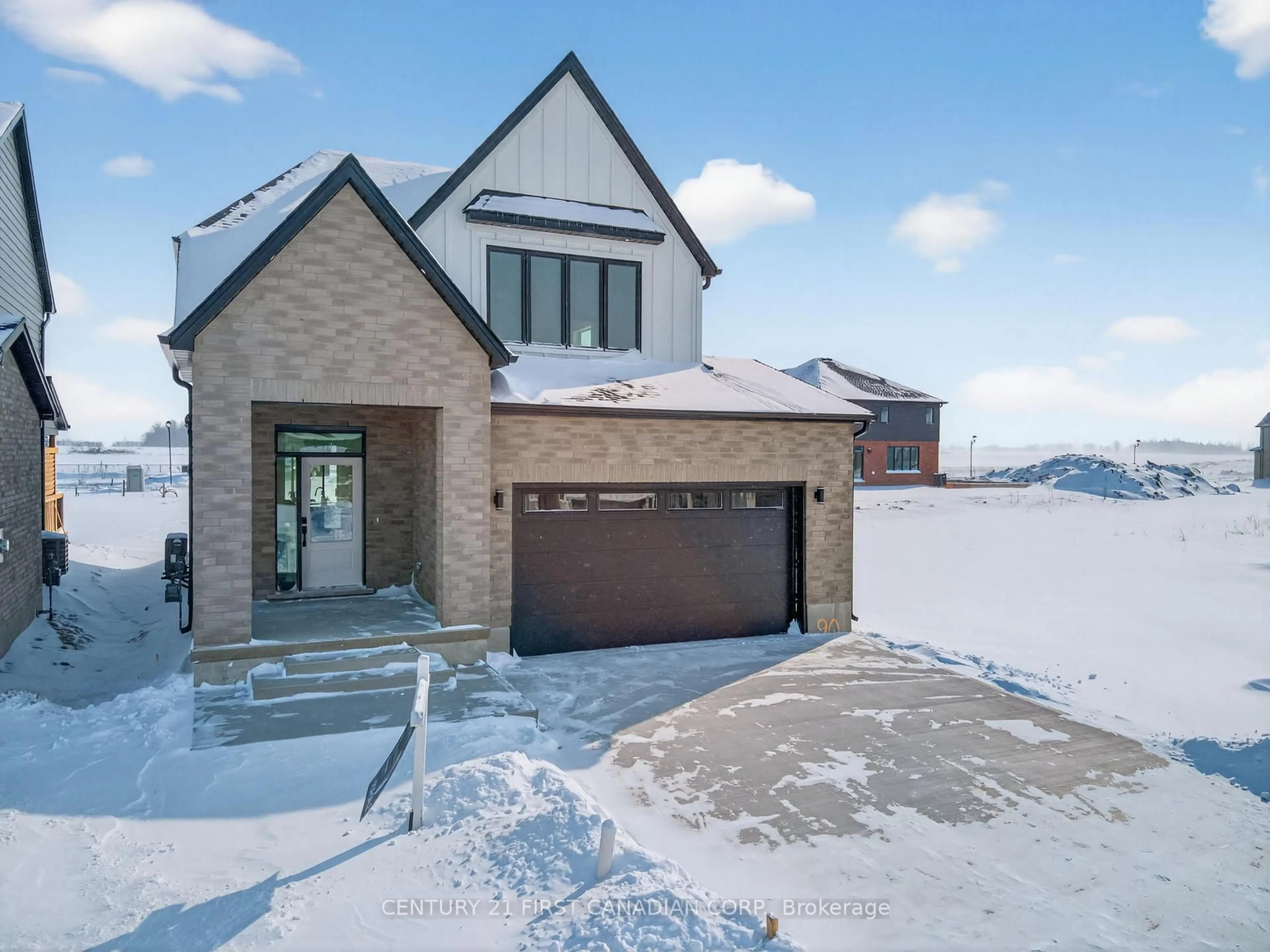 Home with brick exterior material, street for 12 Sheldabren St, North Middlesex Ontario N0M 1A0