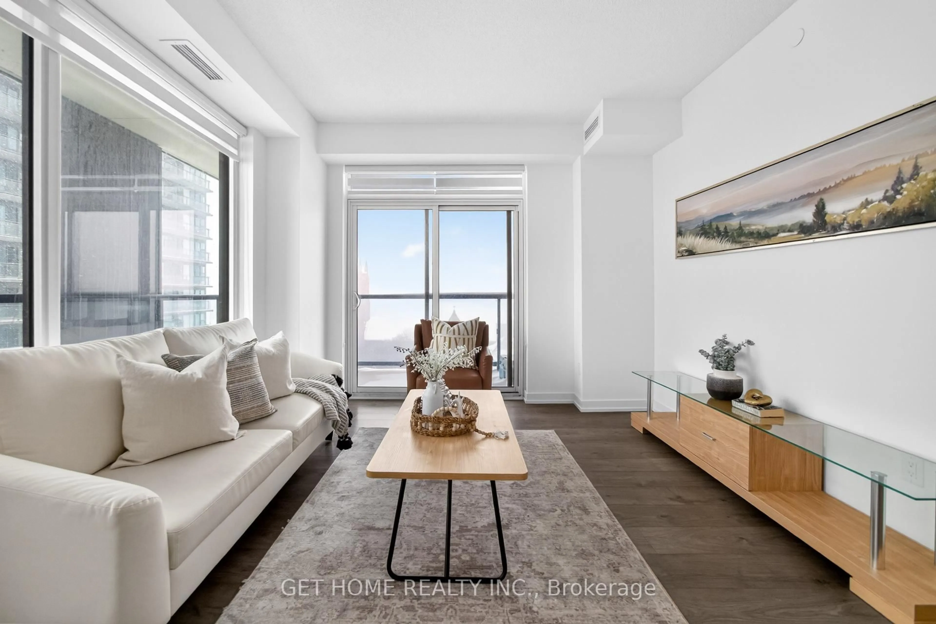 Living room with furniture, unknown for 55 Duke St #902, Kitchener Ontario N2H 0C9