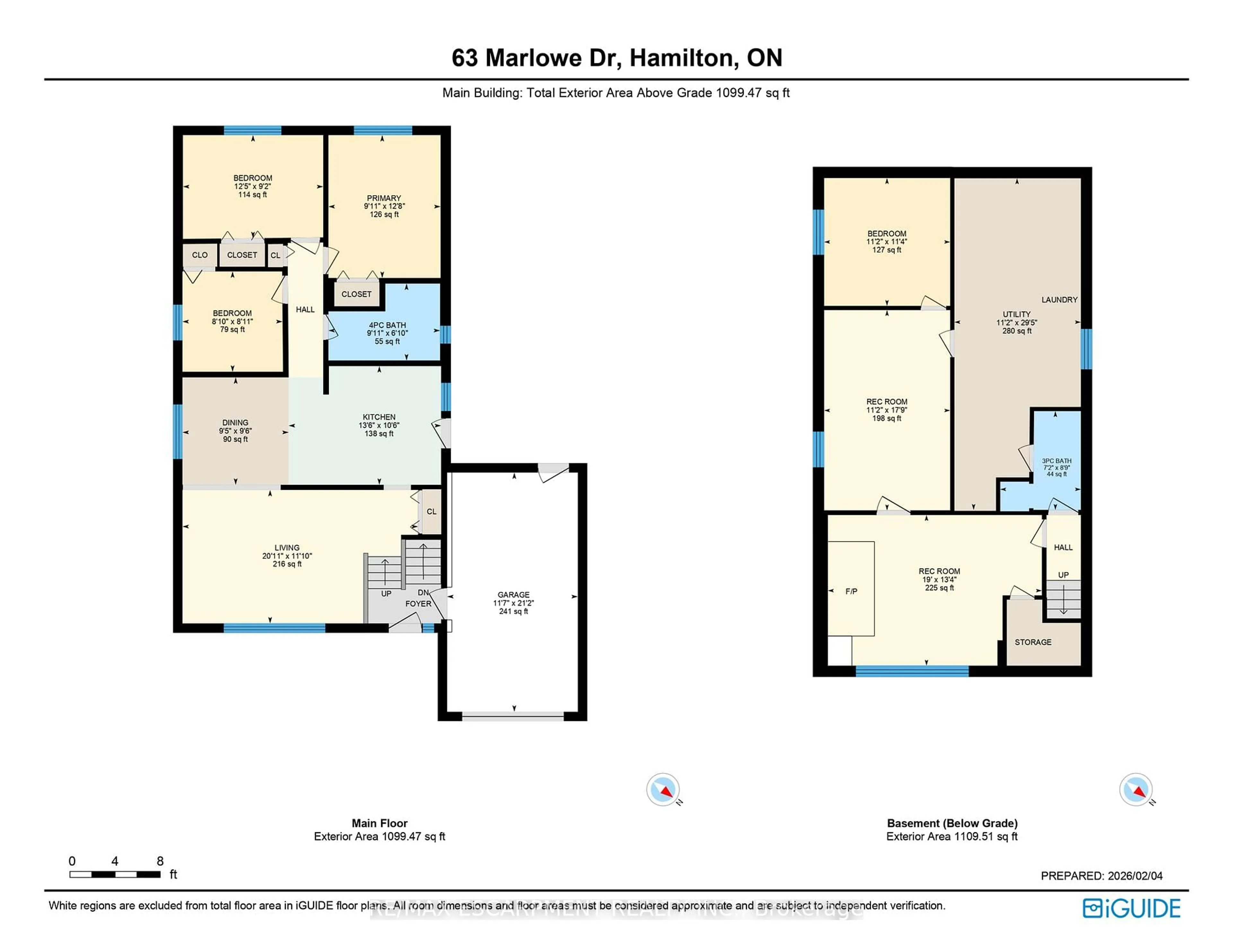 Floor plan for 63 Marlowe Dr, Hamilton Ontario L9C 2H8