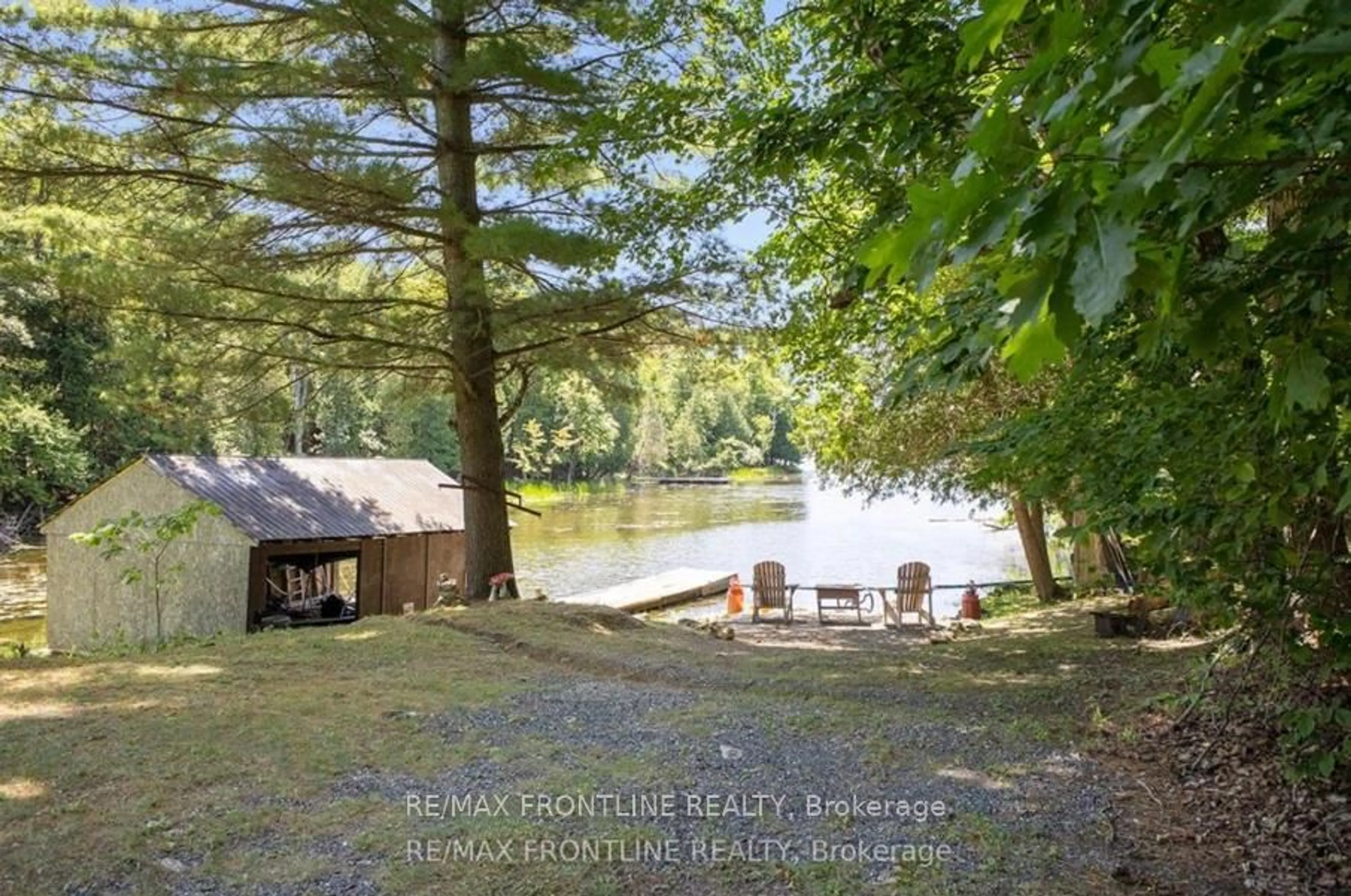 Patio, water/lake/river/ocean view for 530 Miners Point Rd, Perth Ontario K7H 3C5