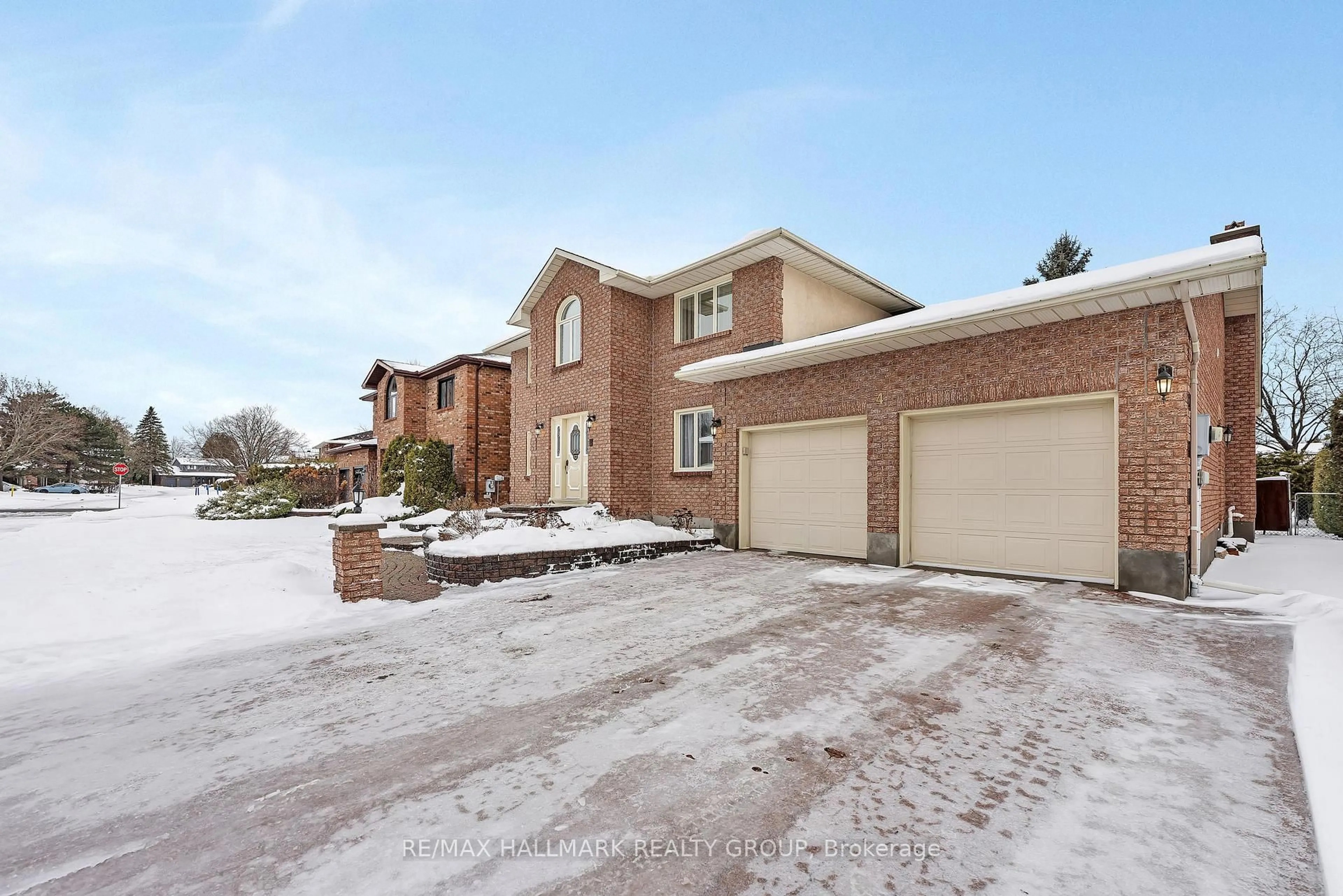 Home with brick exterior material, street for 4 Elderwood Tr, Ottawa Ontario K2S 1C9