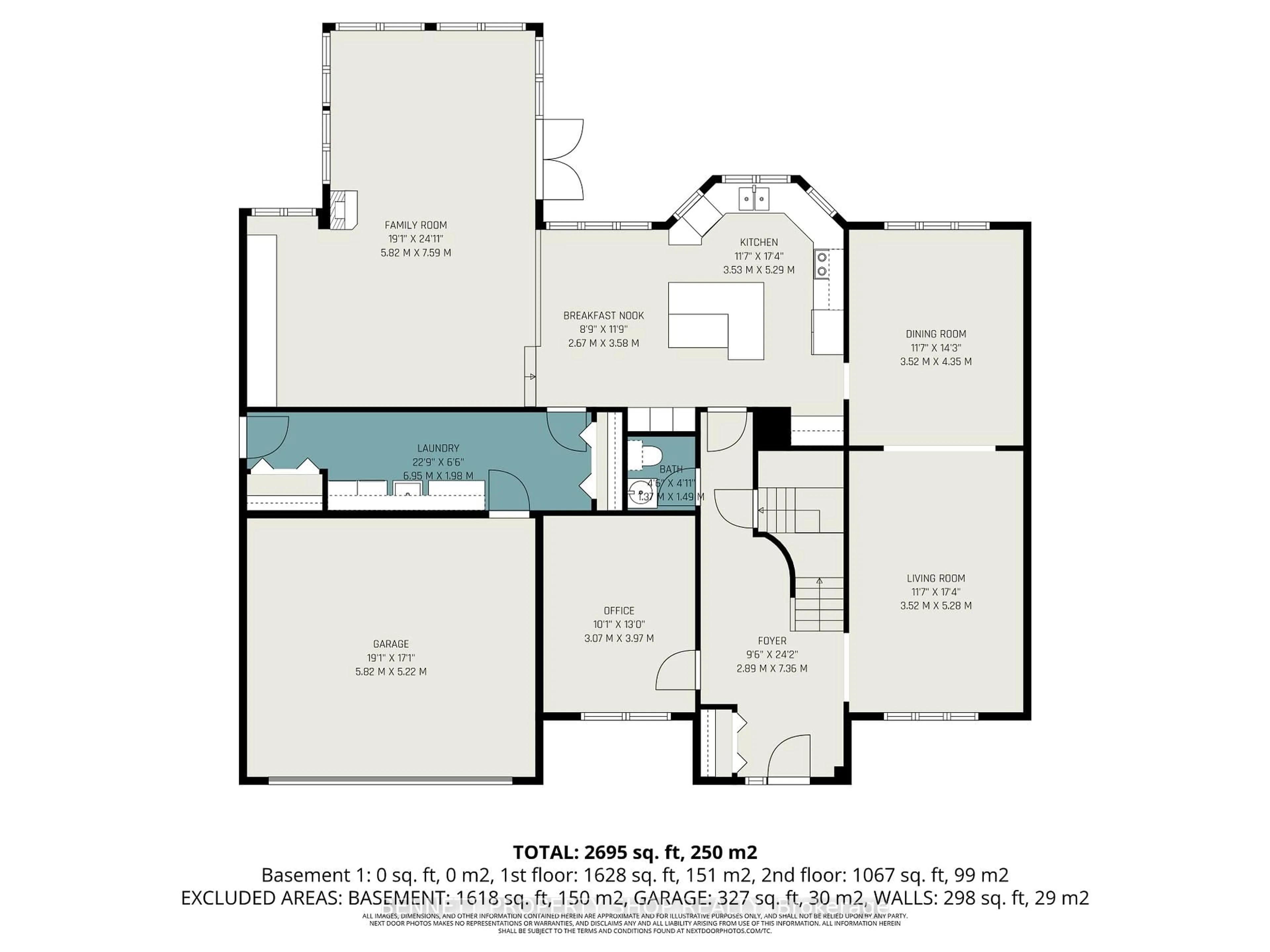 Floor plan for 15 Brandy Creek Cres, Ottawa Ontario K2M 2B8