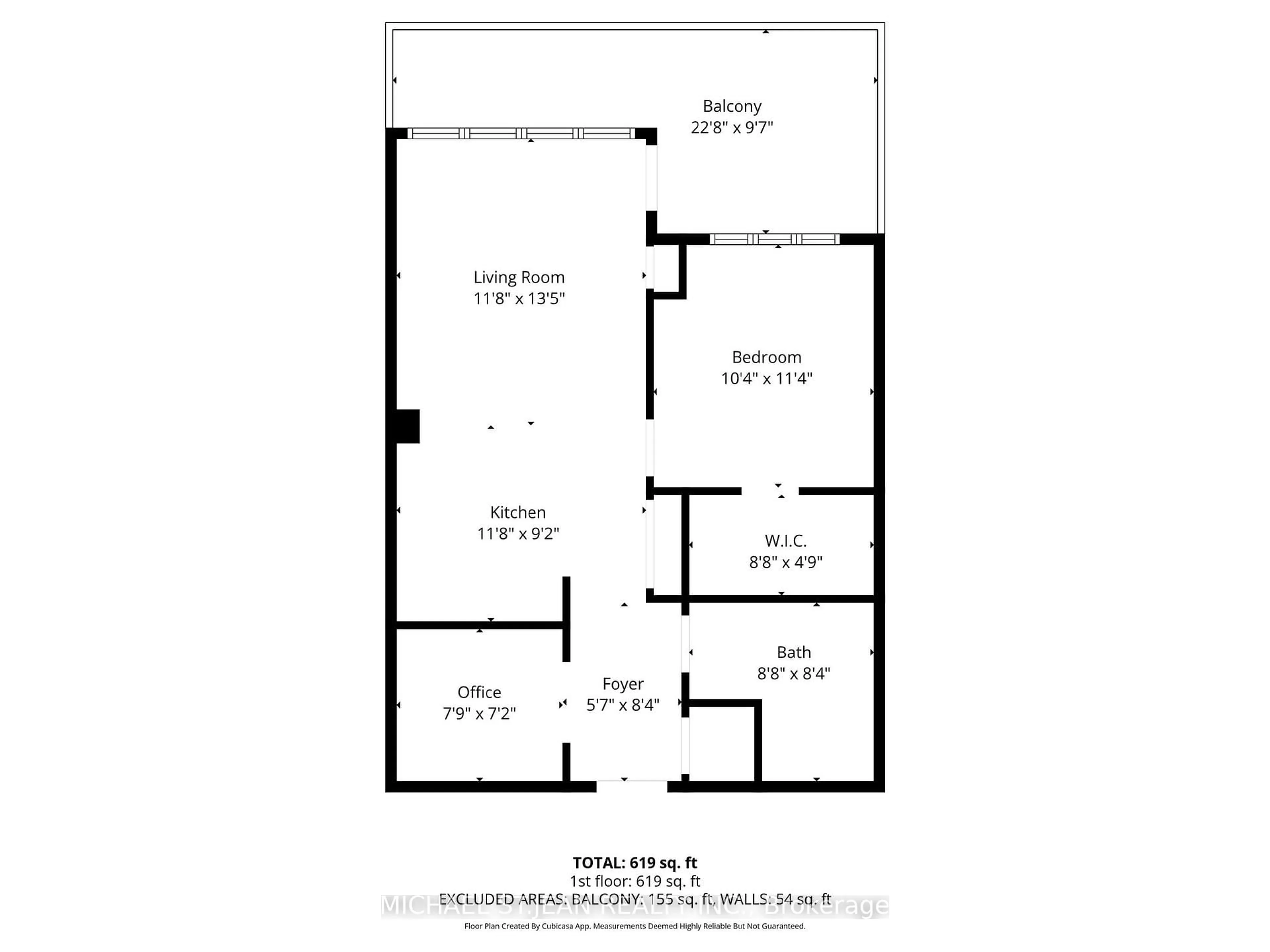 Floor plan for 10 Concord Pl #205, Grimsby Ontario L3M 0G6