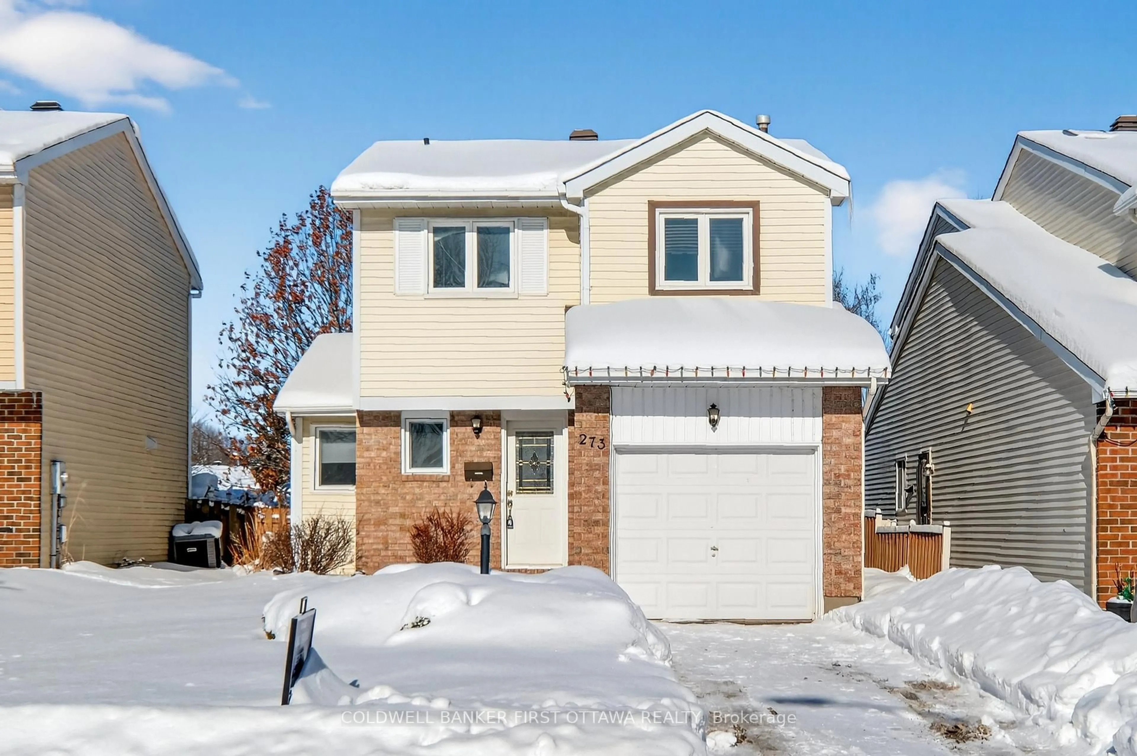 Home with brick exterior material, street for 273 Kinglet Way, Orleans Ontario K1E 2T9