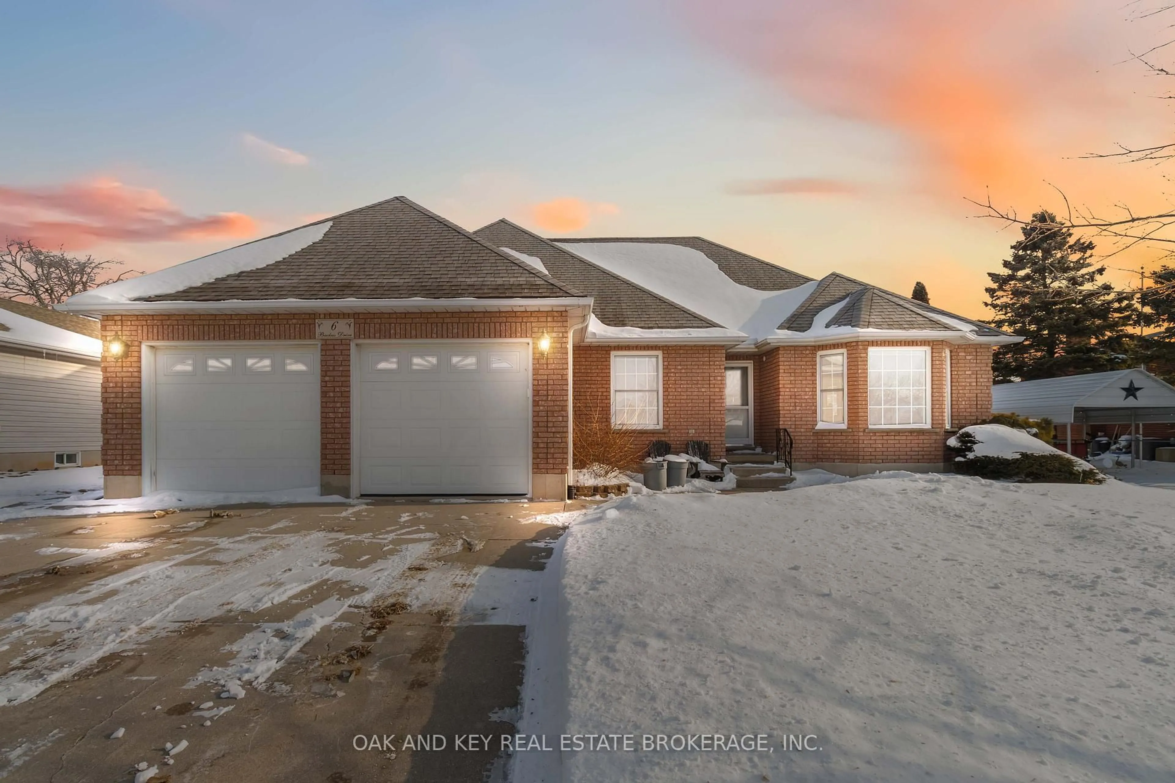 Home with brick exterior material, street for 6 Backus Dr, Norfolk Ontario N0E 1M0