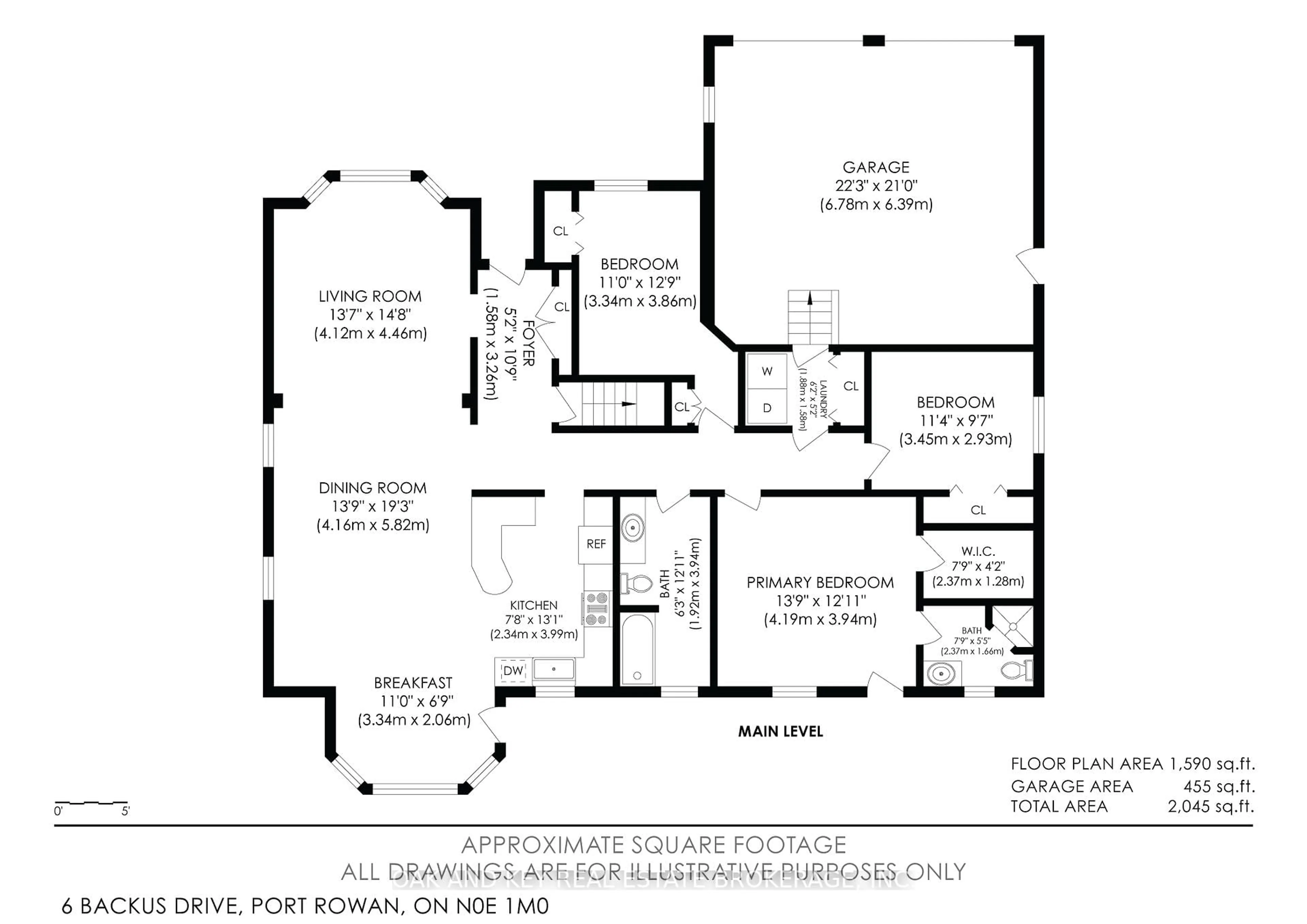 Floor plan for 6 Backus Dr, Norfolk Ontario N0E 1M0
