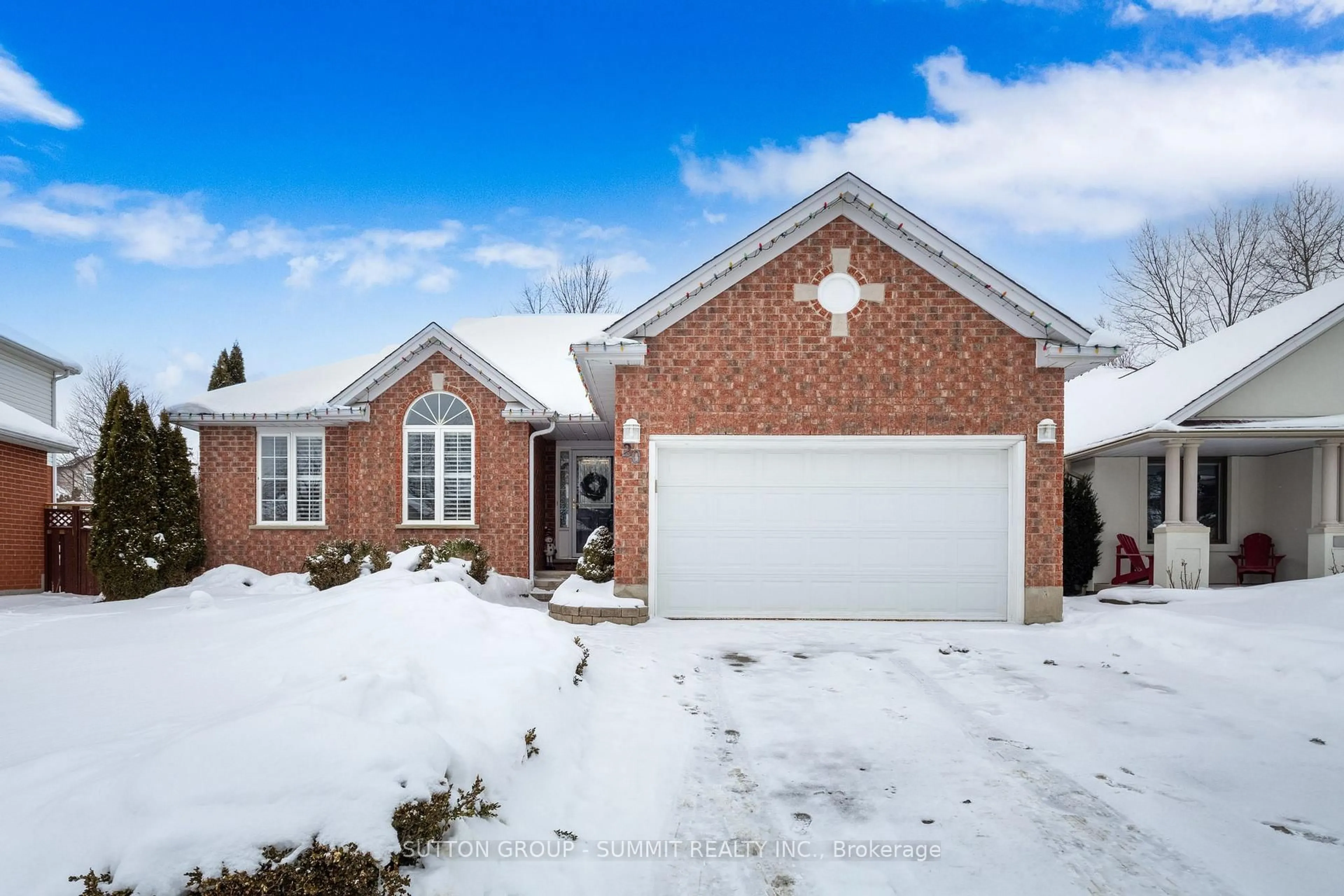 Home with brick exterior material, street for 20 ENDEAVOUR Dr, Cambridge Ontario N3C 4C4
