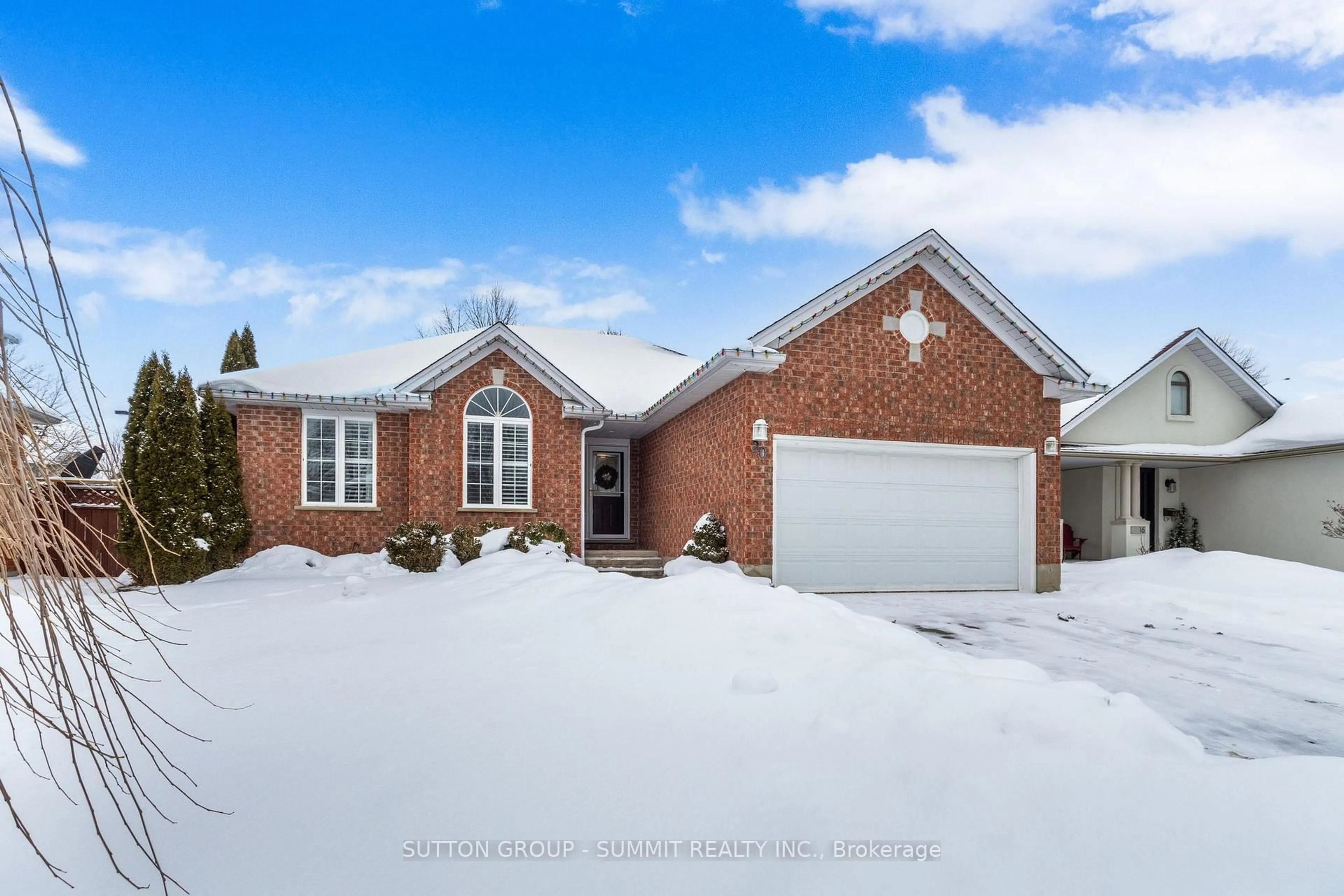 Home with brick exterior material, street for 20 ENDEAVOUR Dr, Cambridge Ontario N3C 4C4