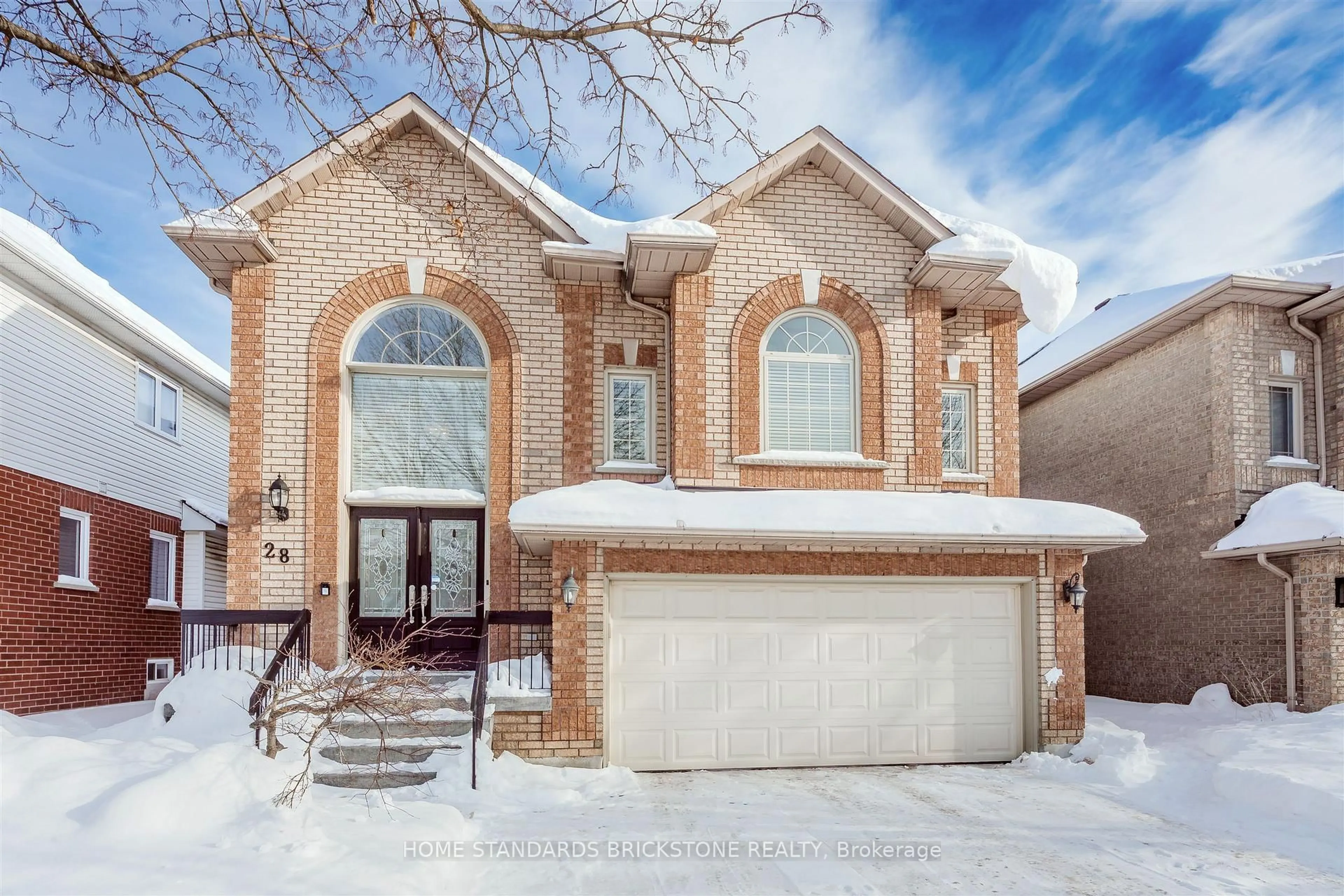 Home with brick exterior material, street for 28 Brookhurst Cres, Hamilton Ontario L0R 2H3